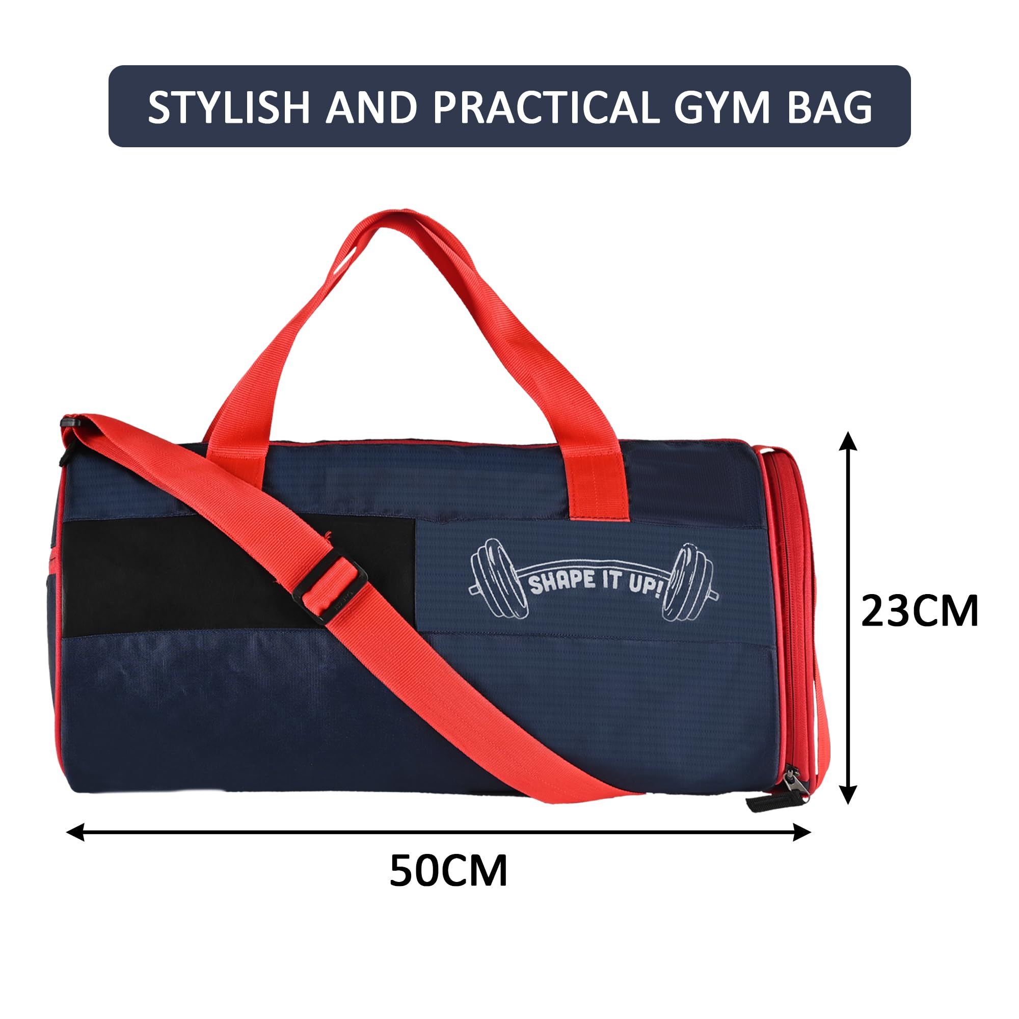 Kuber Industries water resistant gym bag - keeps belongings dry