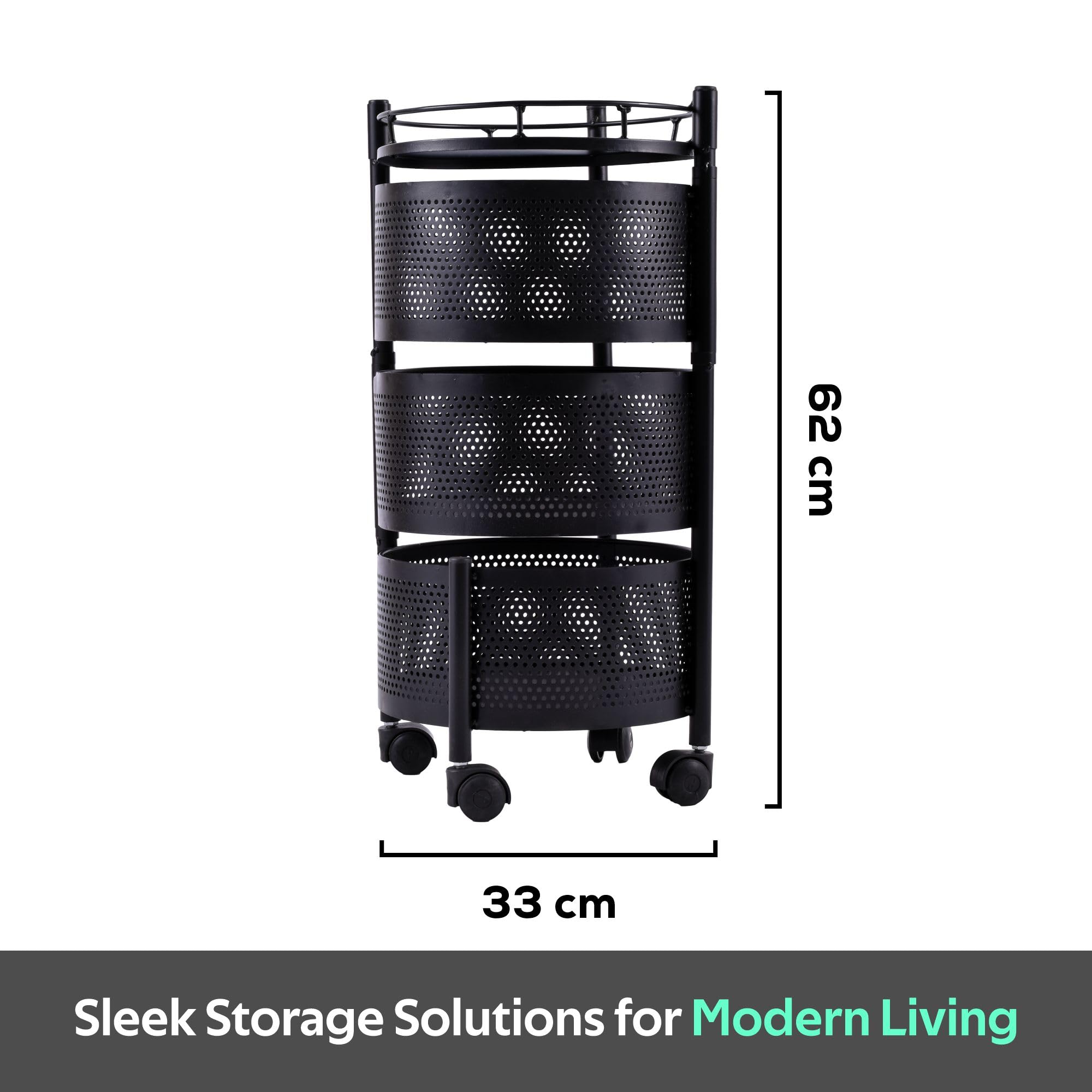 Kuber Industries storage trolley - Vegetable storage rack