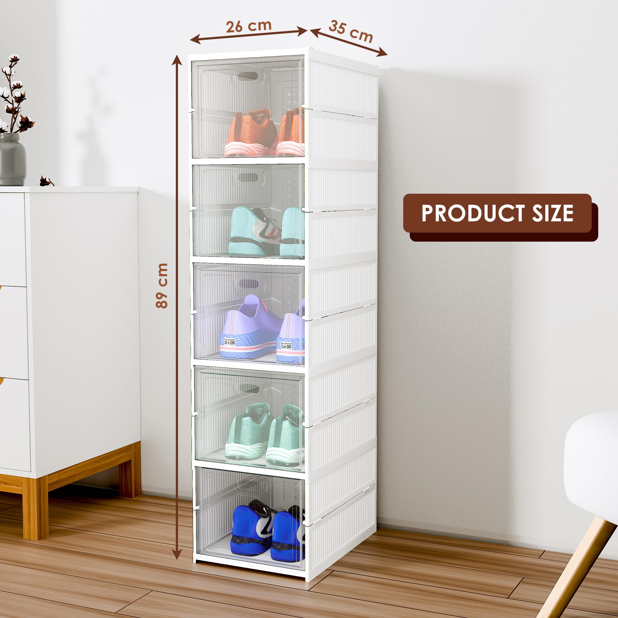 Kuber Industries shoe rack - Foldable storage for slippers