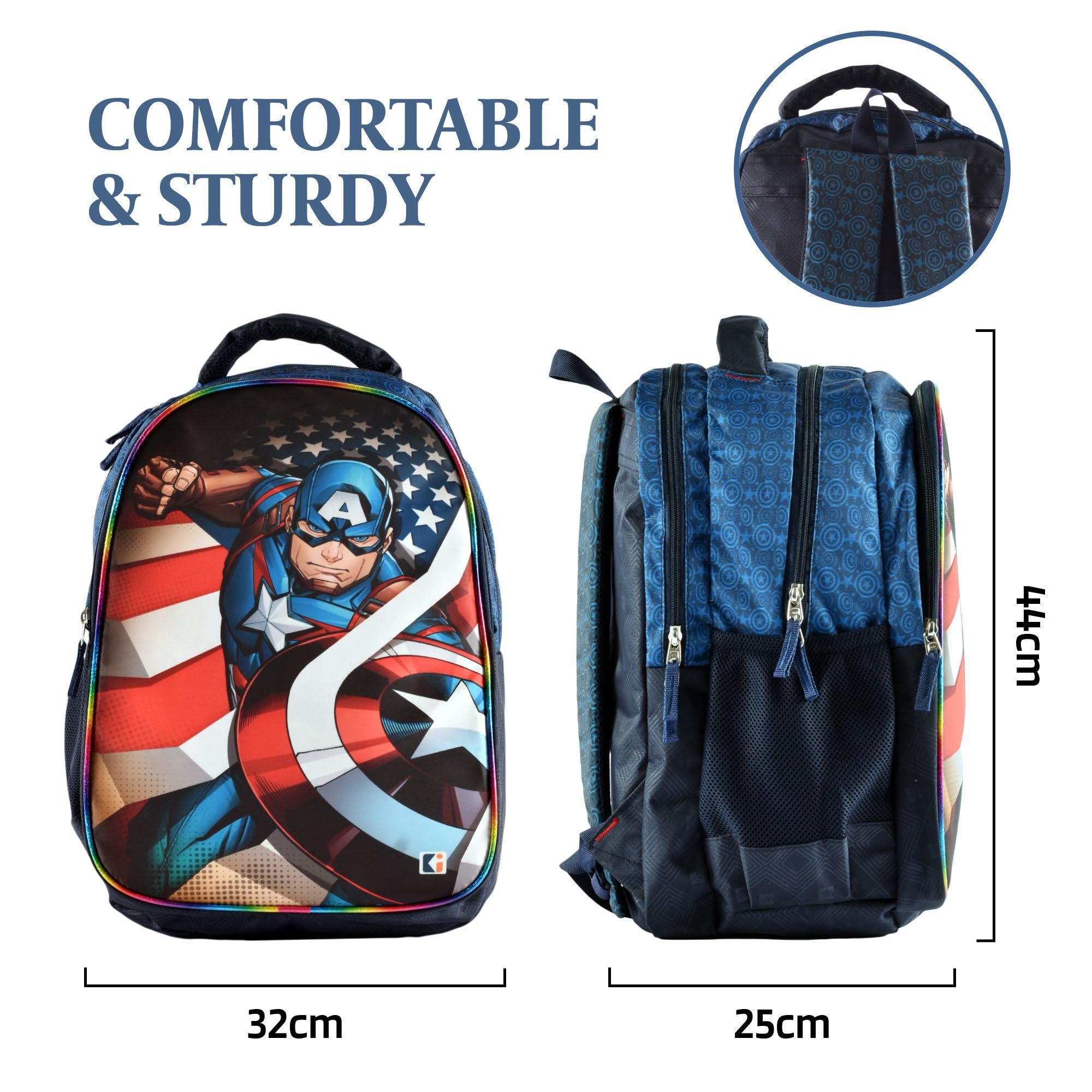 Kuber Industries Captain America Bag - College essentials