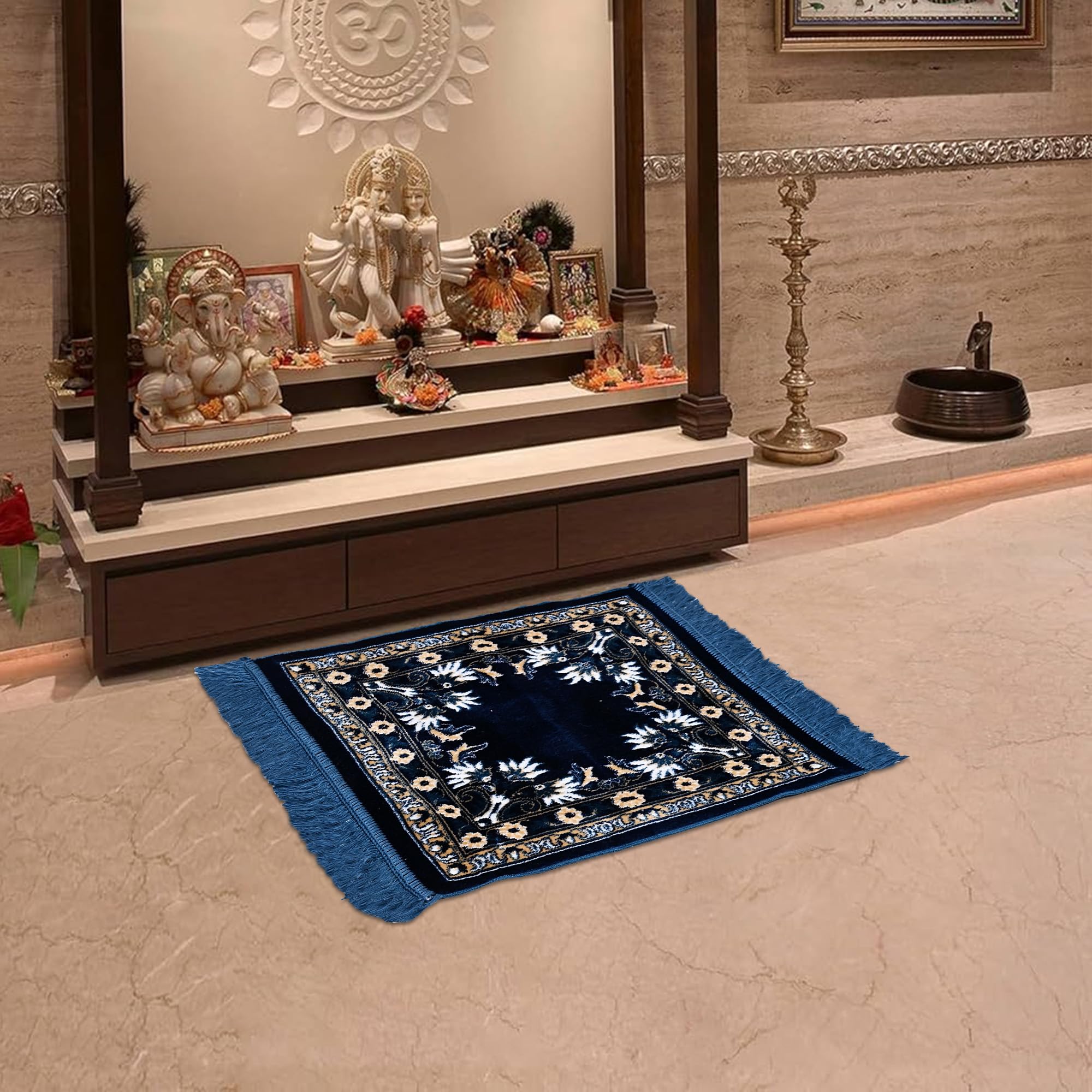 Kuber Industries High-Quality Velvet Mat - Relaxation spaces