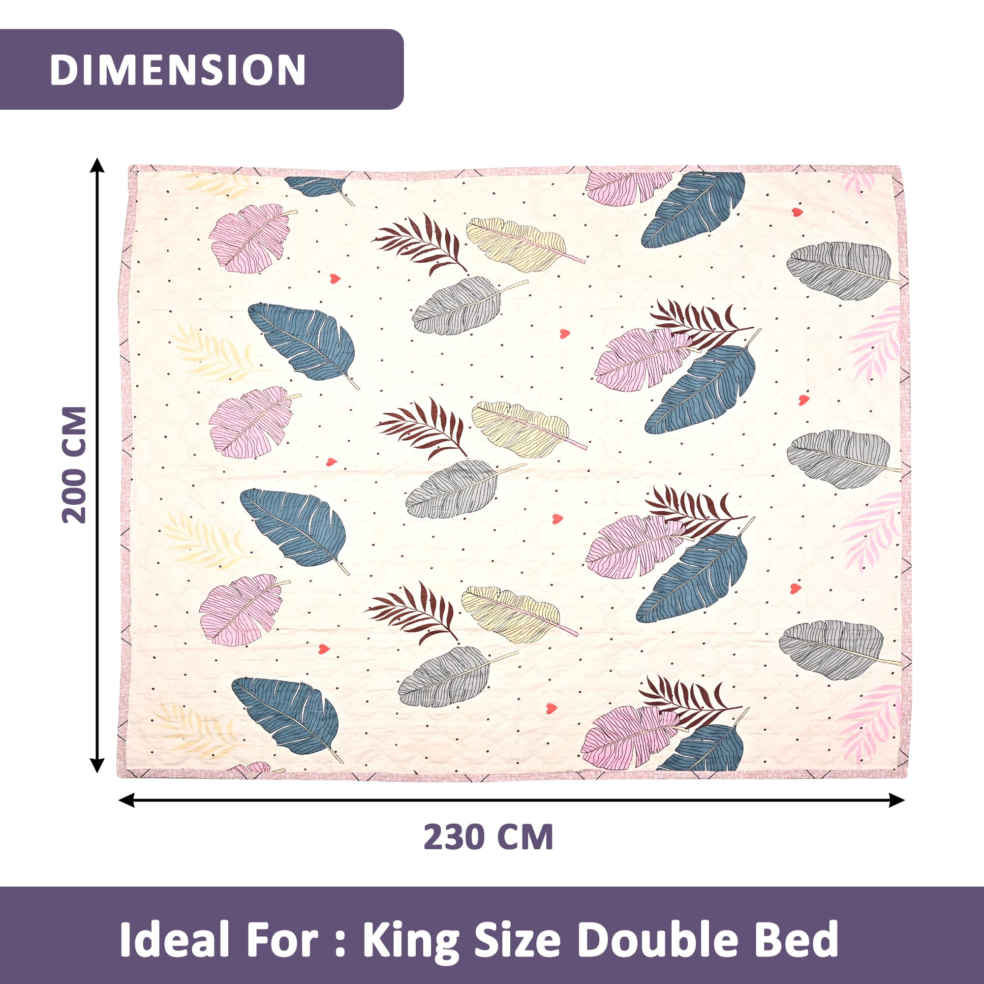 Kuber Industries Microfiber Quilt - Home Bedding Solution