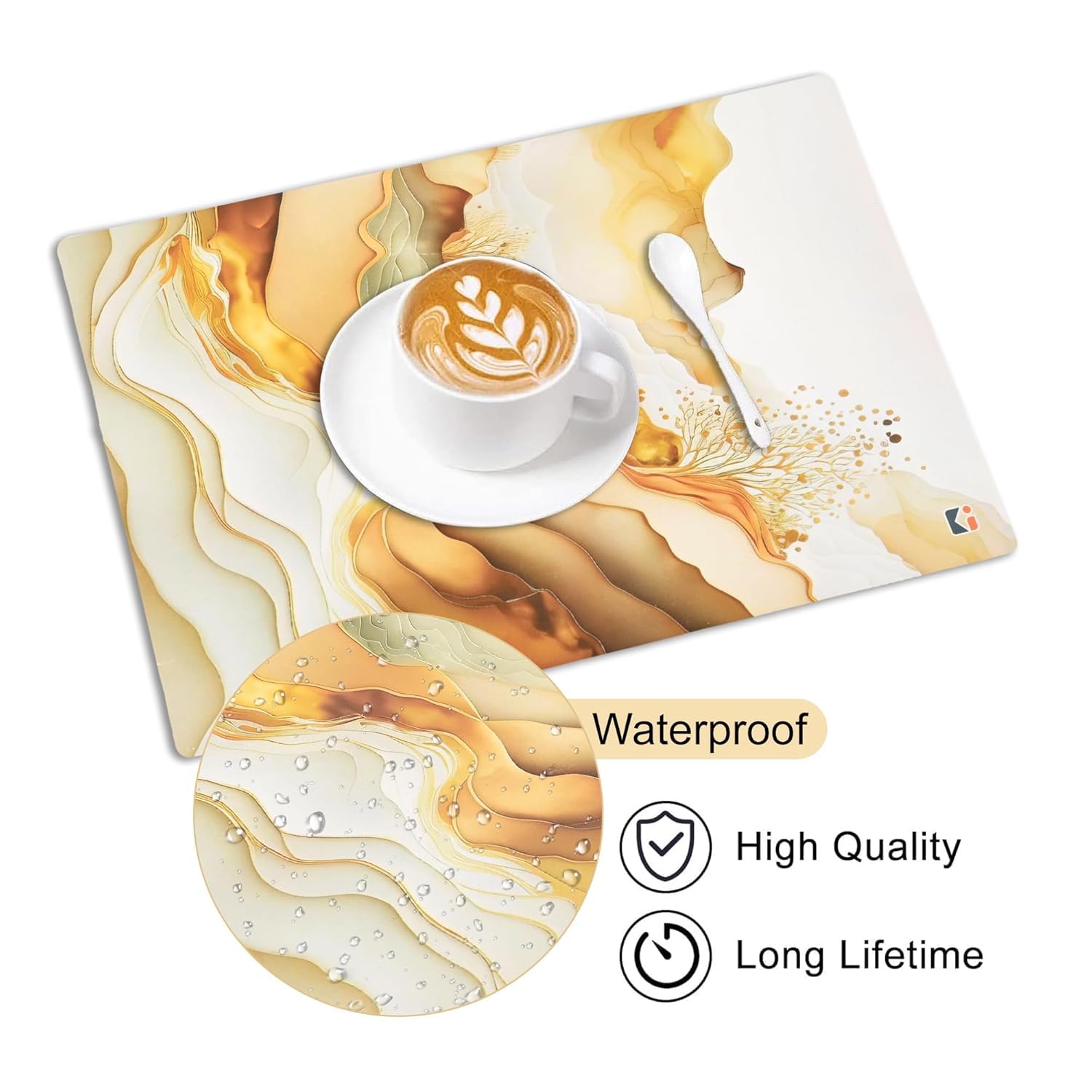 Kuber Industries placemat - Dining table with food