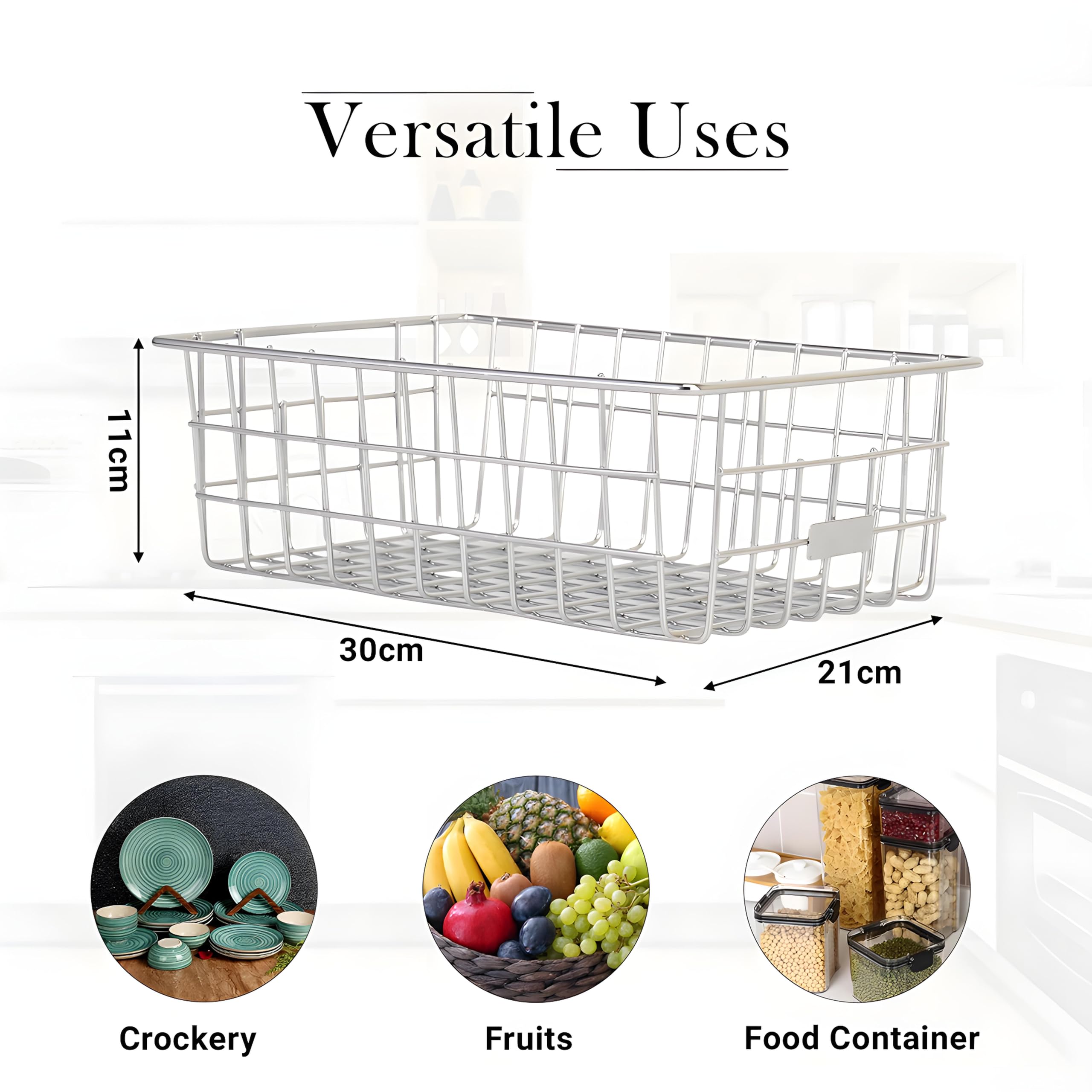 Kuber Industries Dish Drying Rack - Convenient handle for easy moving