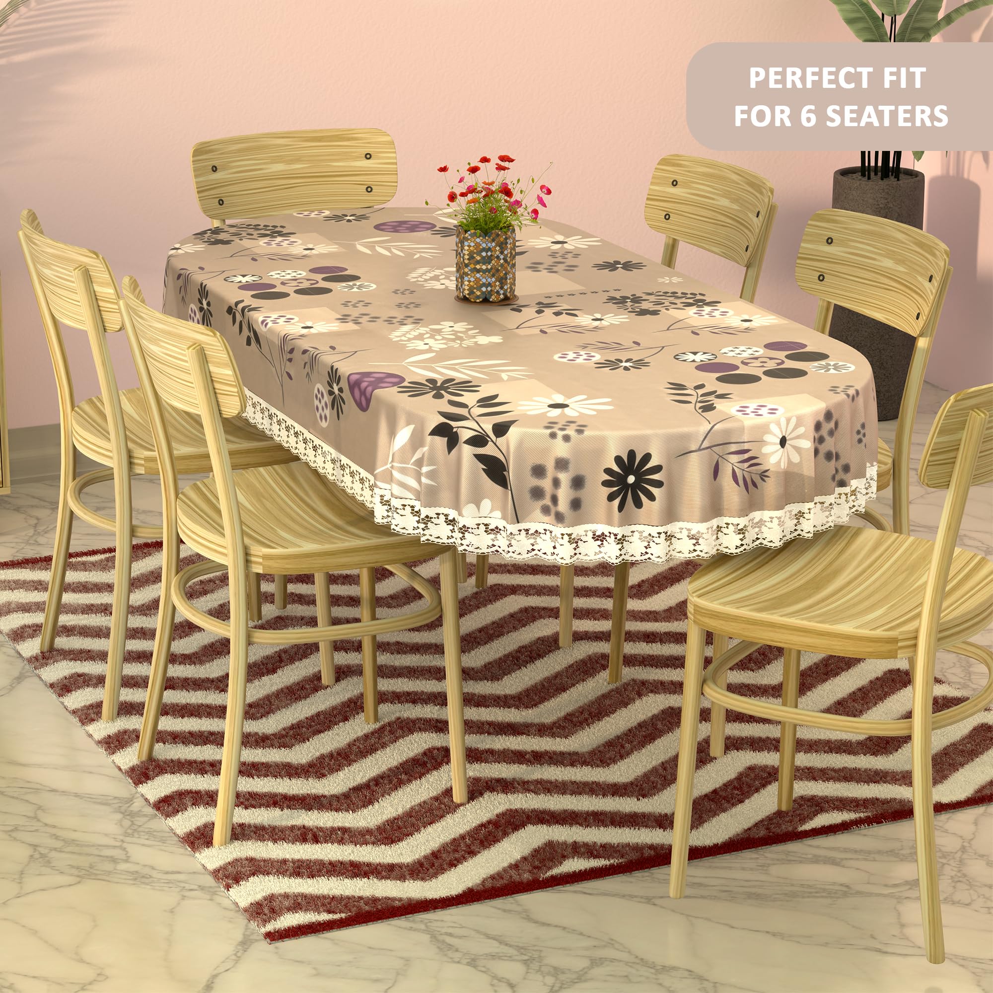 Kuber Industries oval tablecloth - Perfect for family dinners