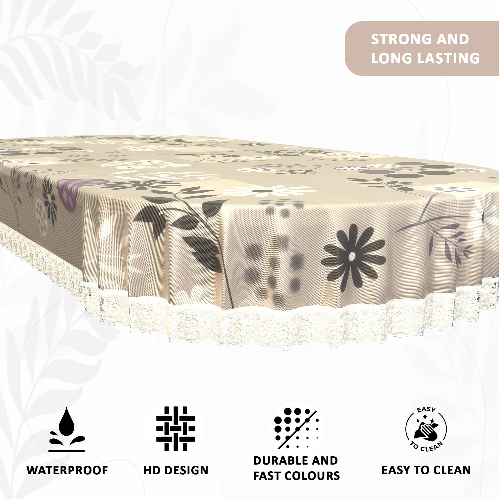 Kuber Industries dining table cover - Waterproof floral design