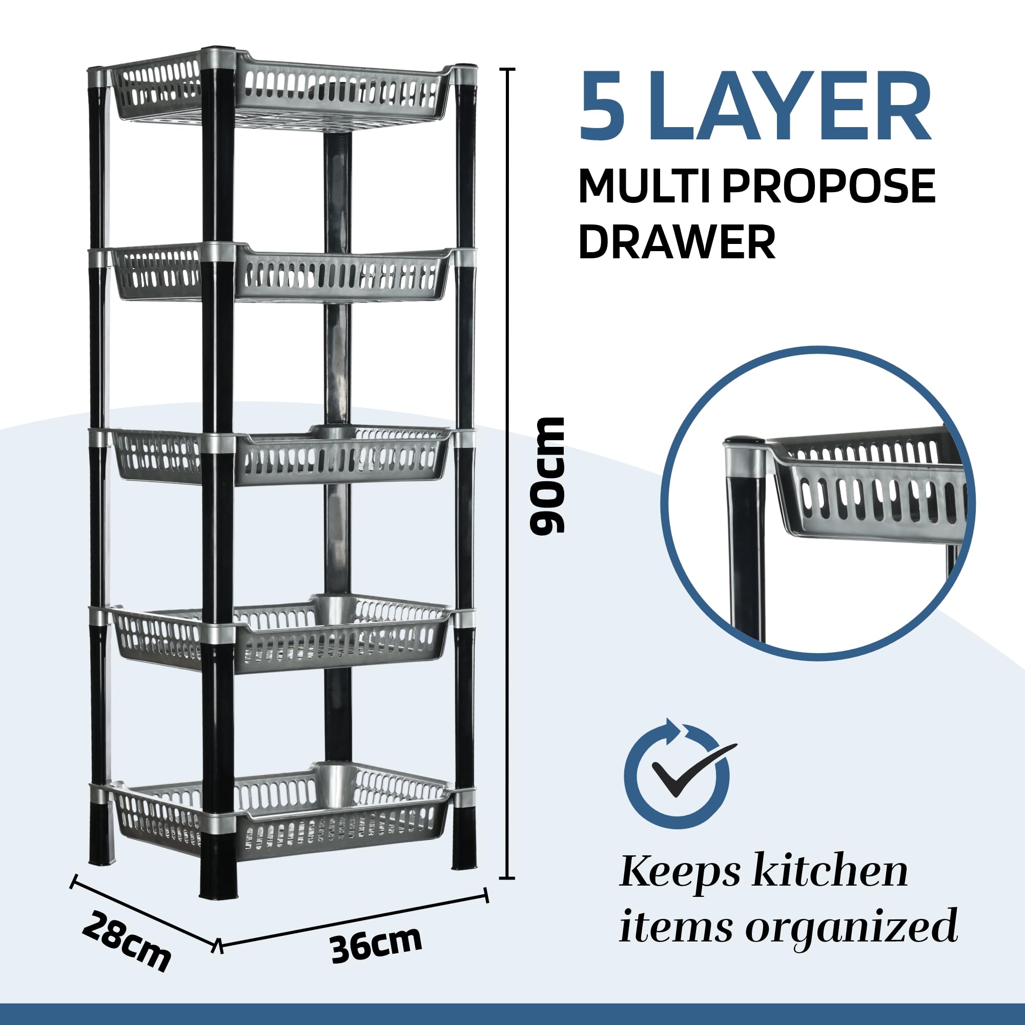 Kuber Industries storage rack - restaurant essentials