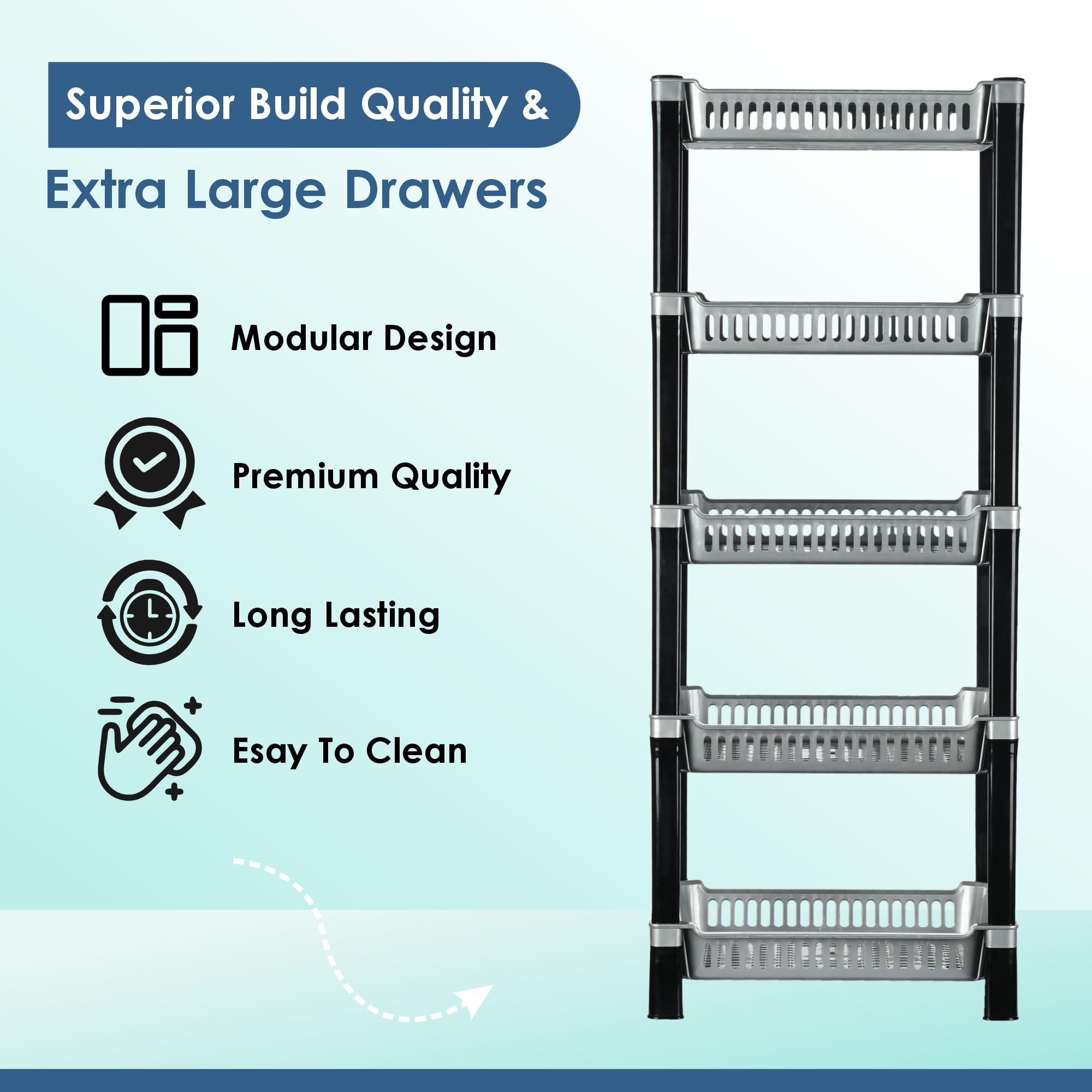 Kuber Industries kitchen trolley - space-saving solution