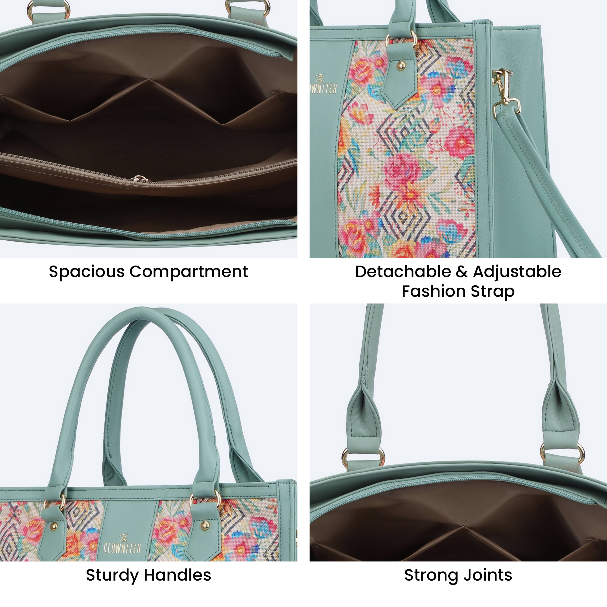 Clownfish green bag - Great for weekend trips