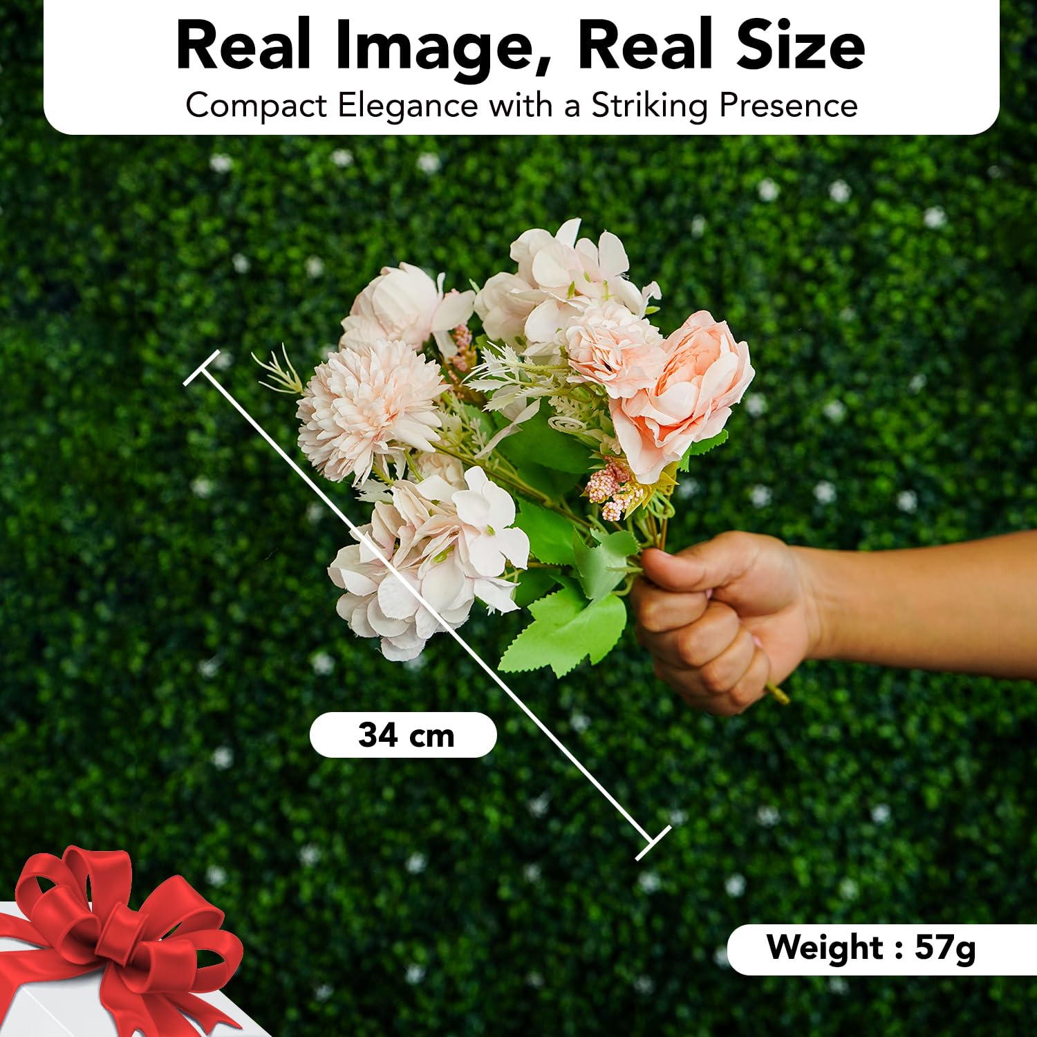 Ekhasa Pink Rose Artificial Flowers - Festive Table Setting