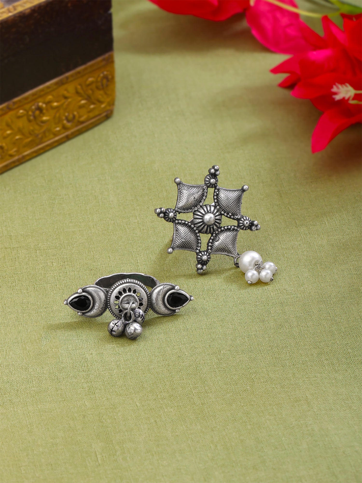 Yellow Chimes ring set - versatile accessories for all occasions