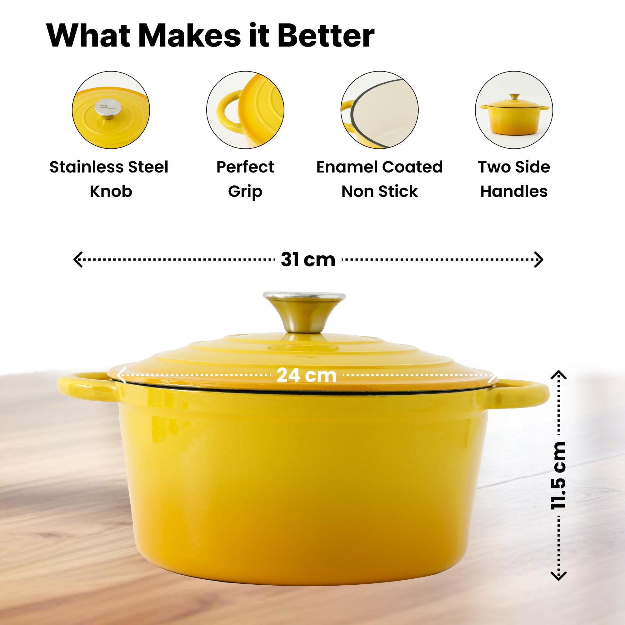 The Better Home Heavy Duty Dutch Oven - Camping cooking