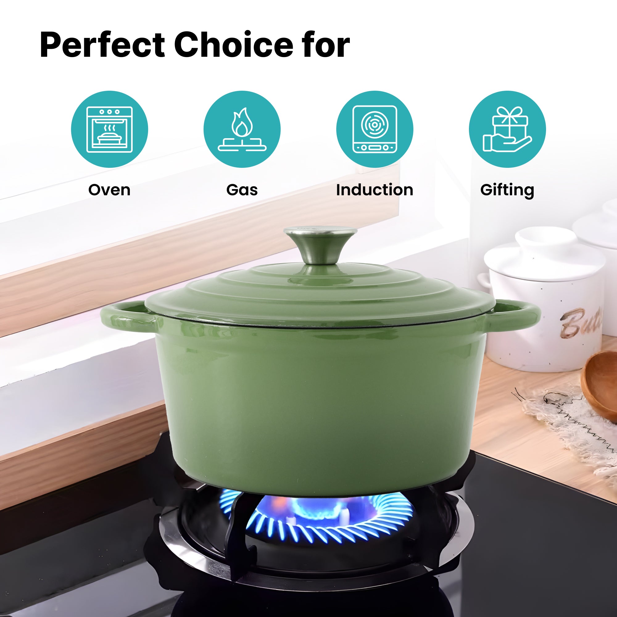 The Better Home Dutch Oven - Perfect for baking casseroles