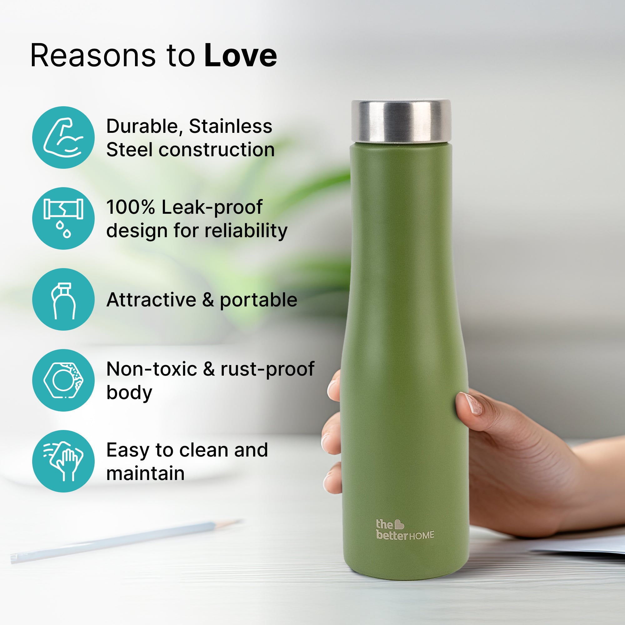 The Better Home Stainless Steel Water Bottle - Office use