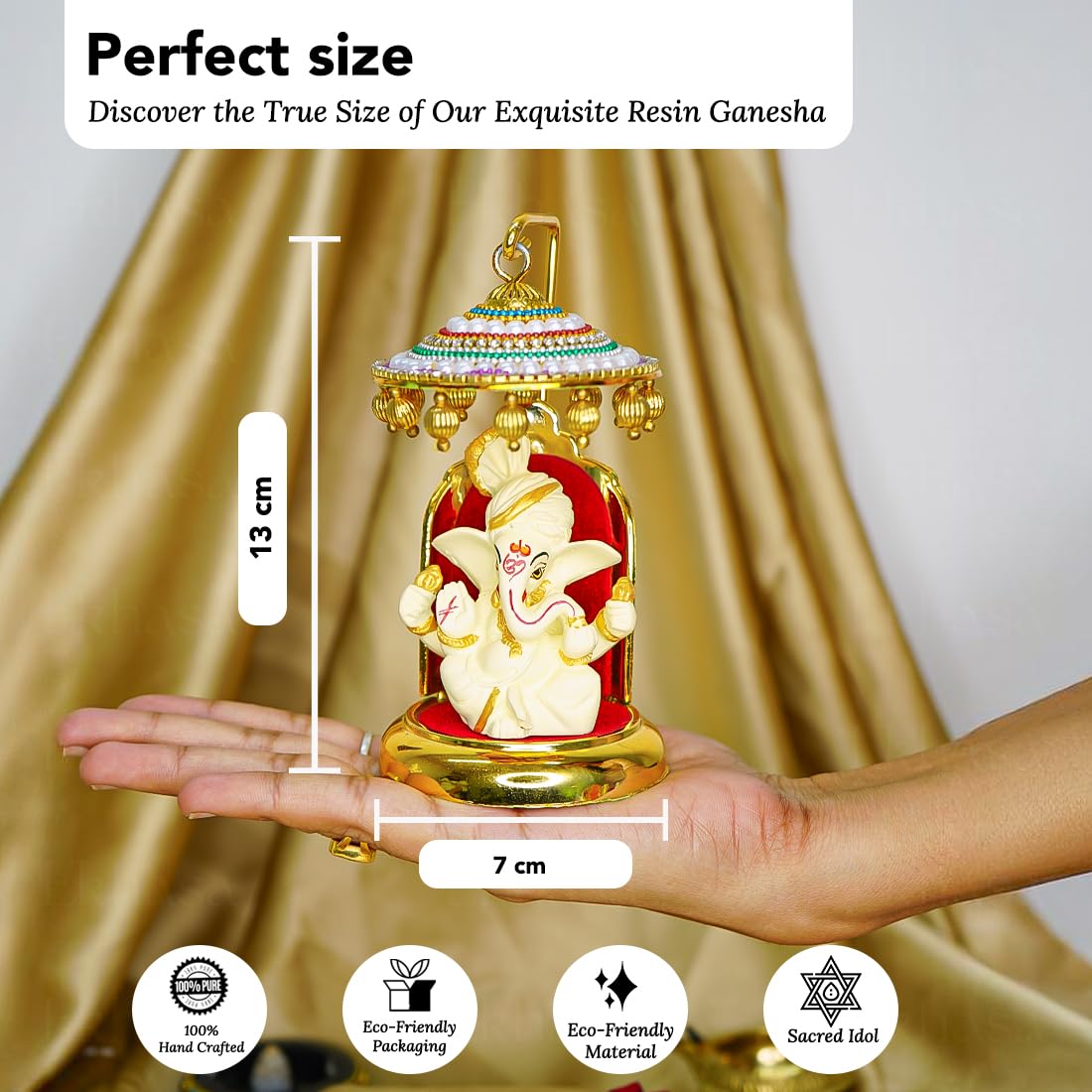 Ekhasa Resin Ganesh Idol - Office Desk Accessory