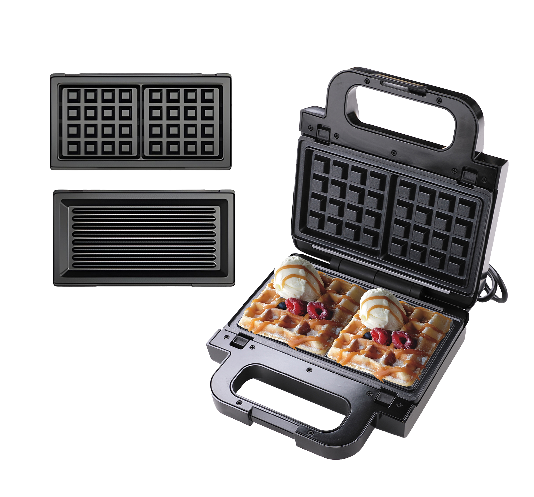 FUMATO sandwich maker - easy cleanup with non-stick plates