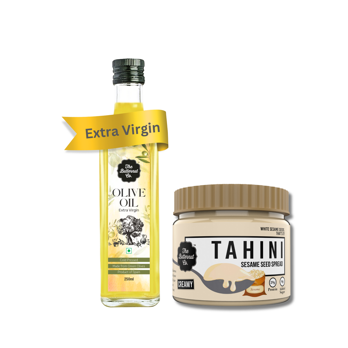 The Butternut Co. Olive Oil & Tahini Combo - gourmet cooking essentials