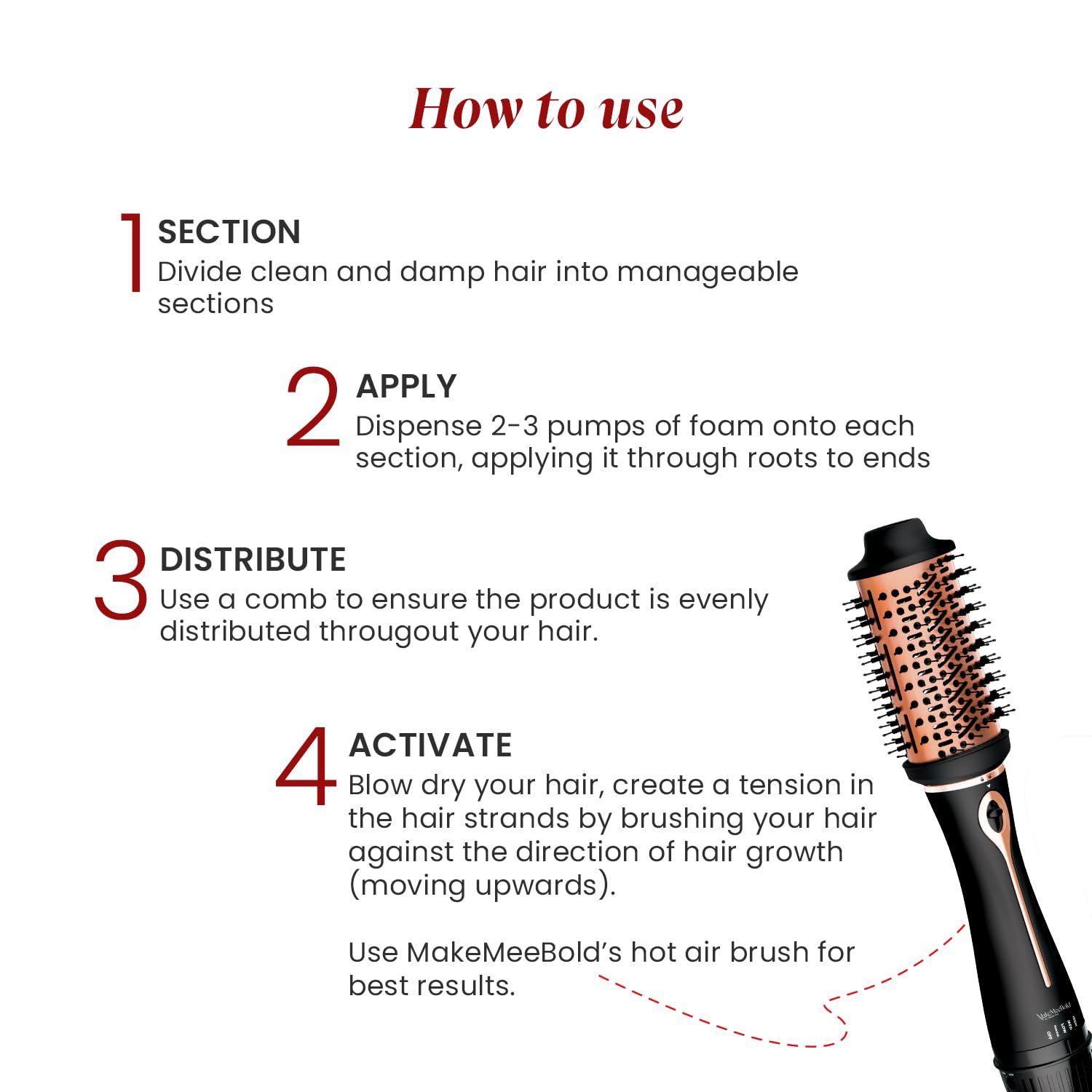 Urban Yog 3-in-1 hot air brush - hair styling on the go