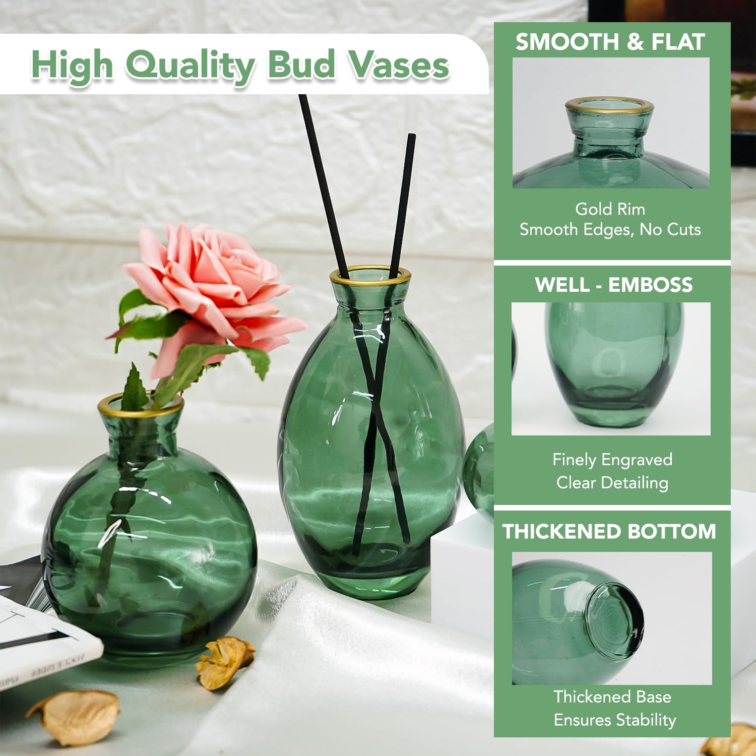 Ekhasa modern glass vases - unique gift idea
