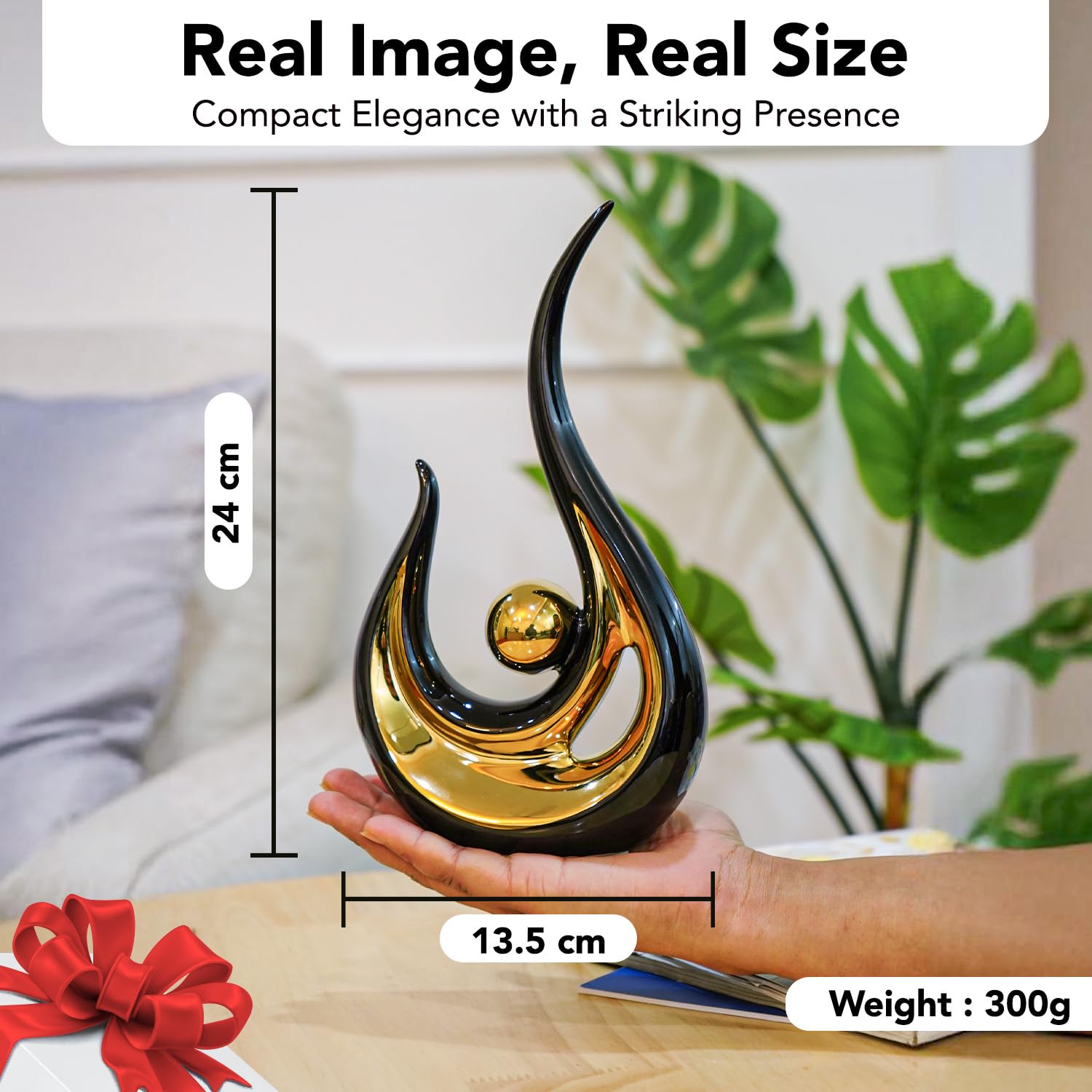 Ekhasa black art piece - home interior styling