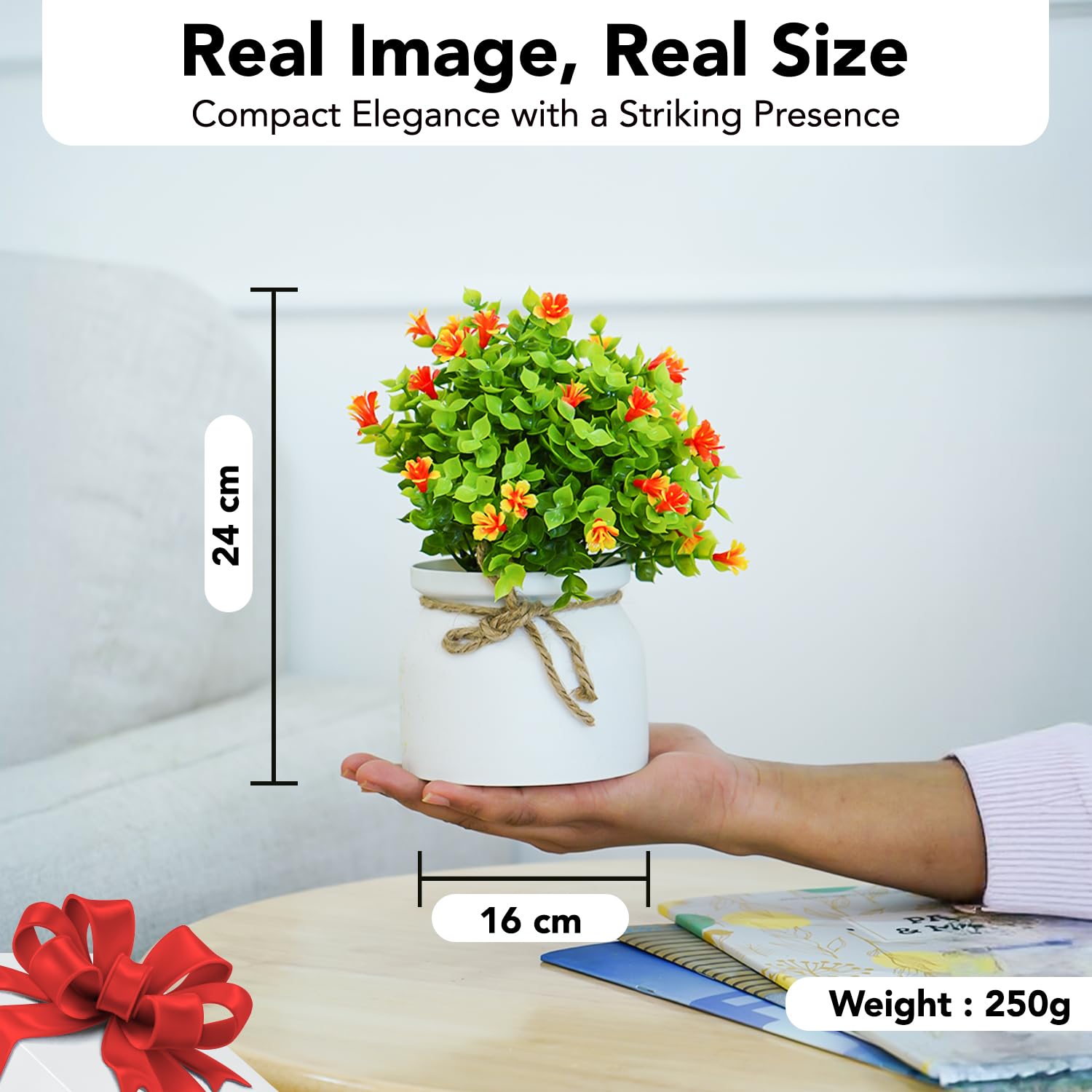 Ekhasa orange rose arrangement - charming birthday gift