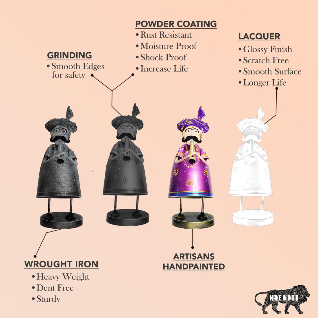 Ekhasa Rajasthani Musicians - Showcase Figurines