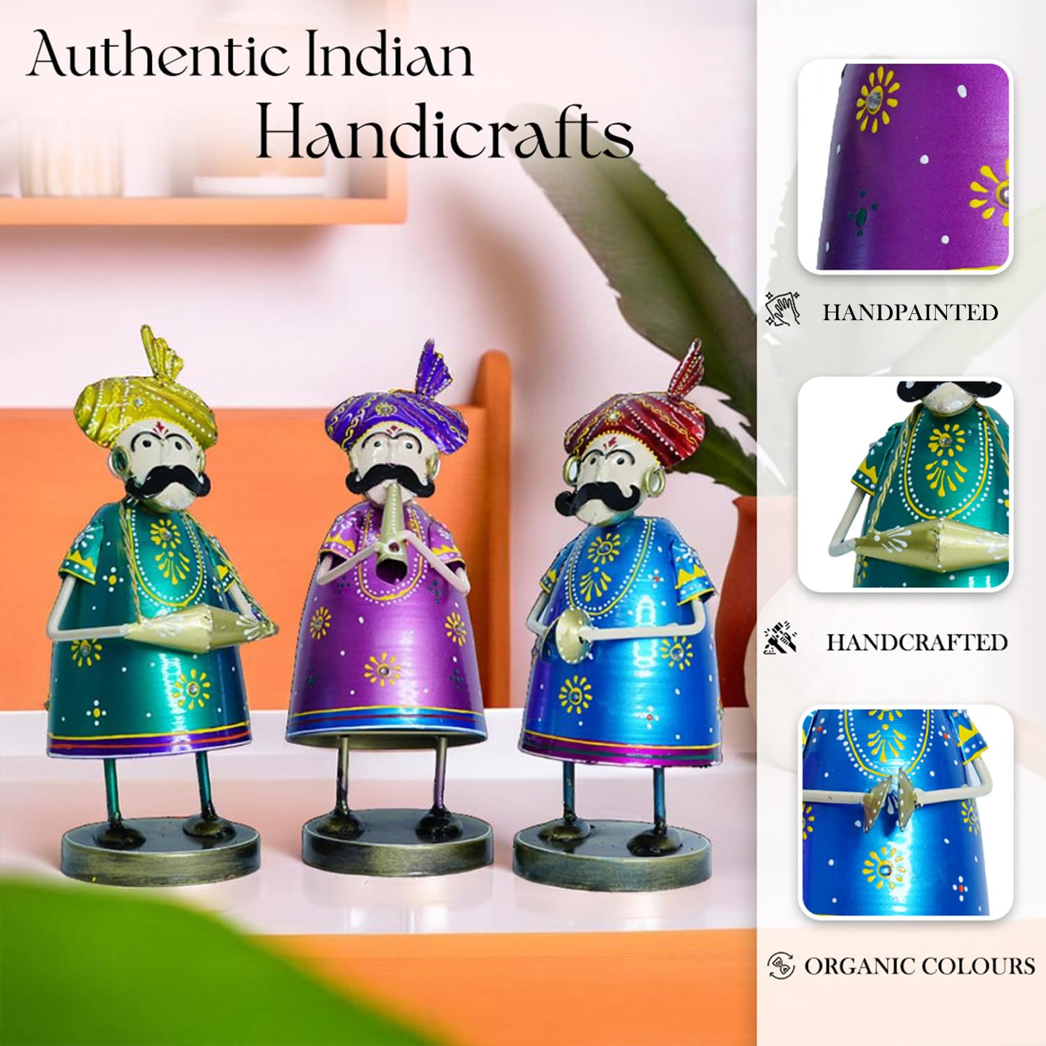 Ekhasa Rajasthani Musicians - Colorful Home Accent