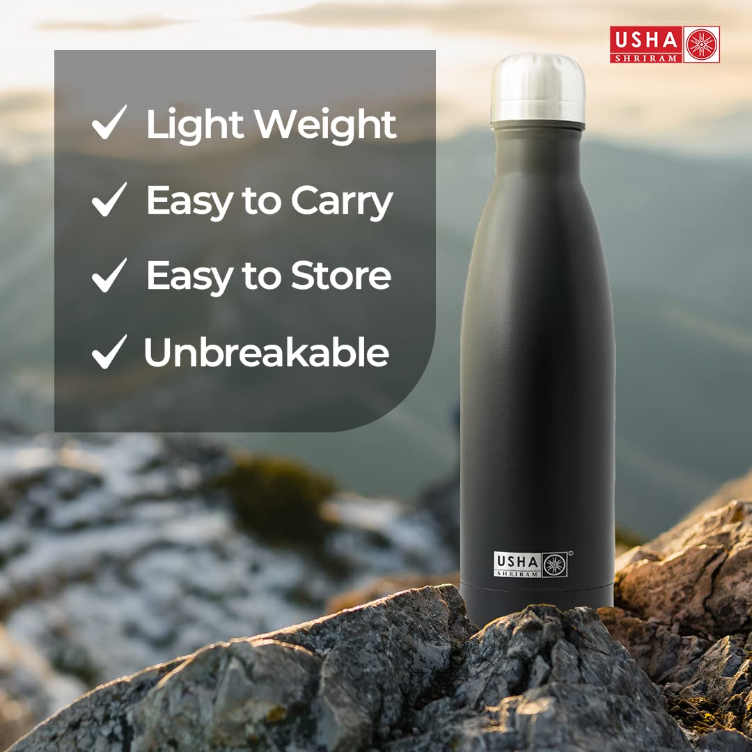 USHA SHRIRAM insulated water bottle - for daily hydration