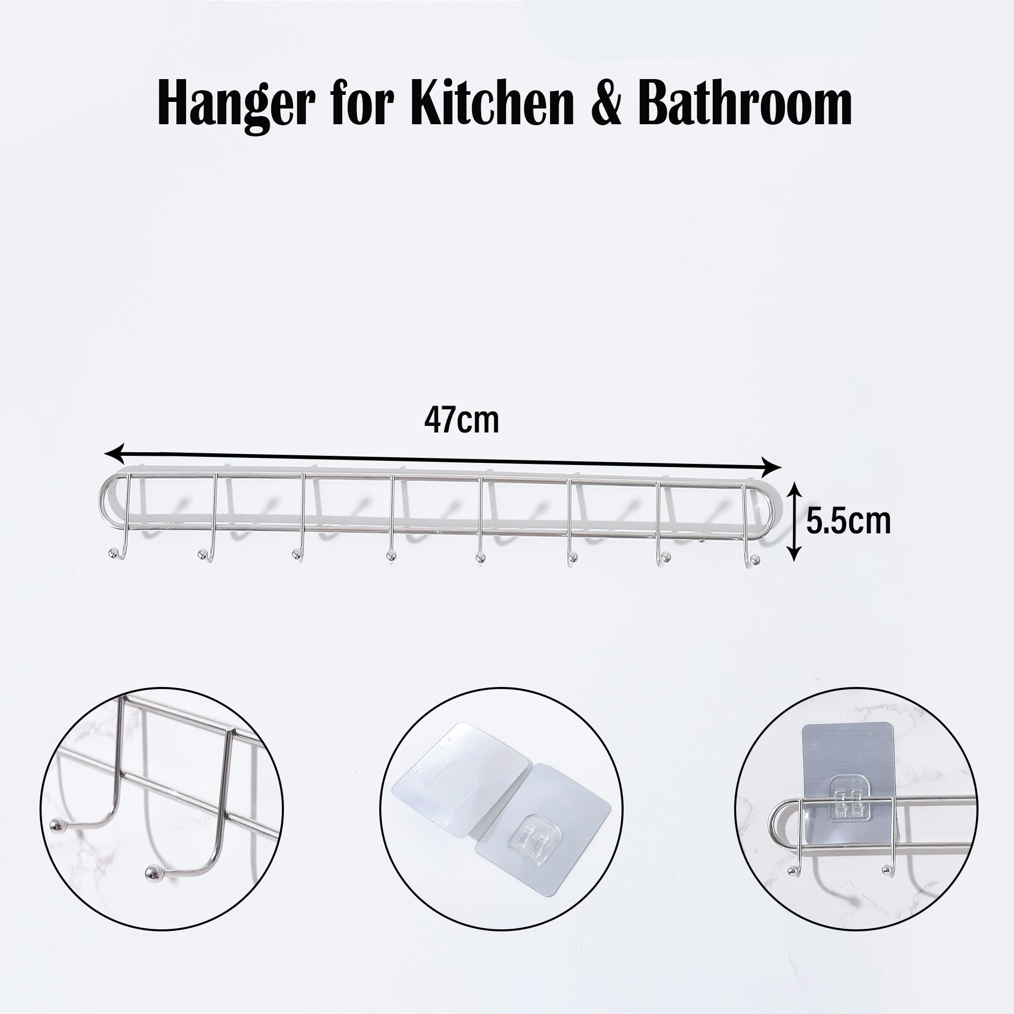 Kuber Industries hooks - organized laundry room solution