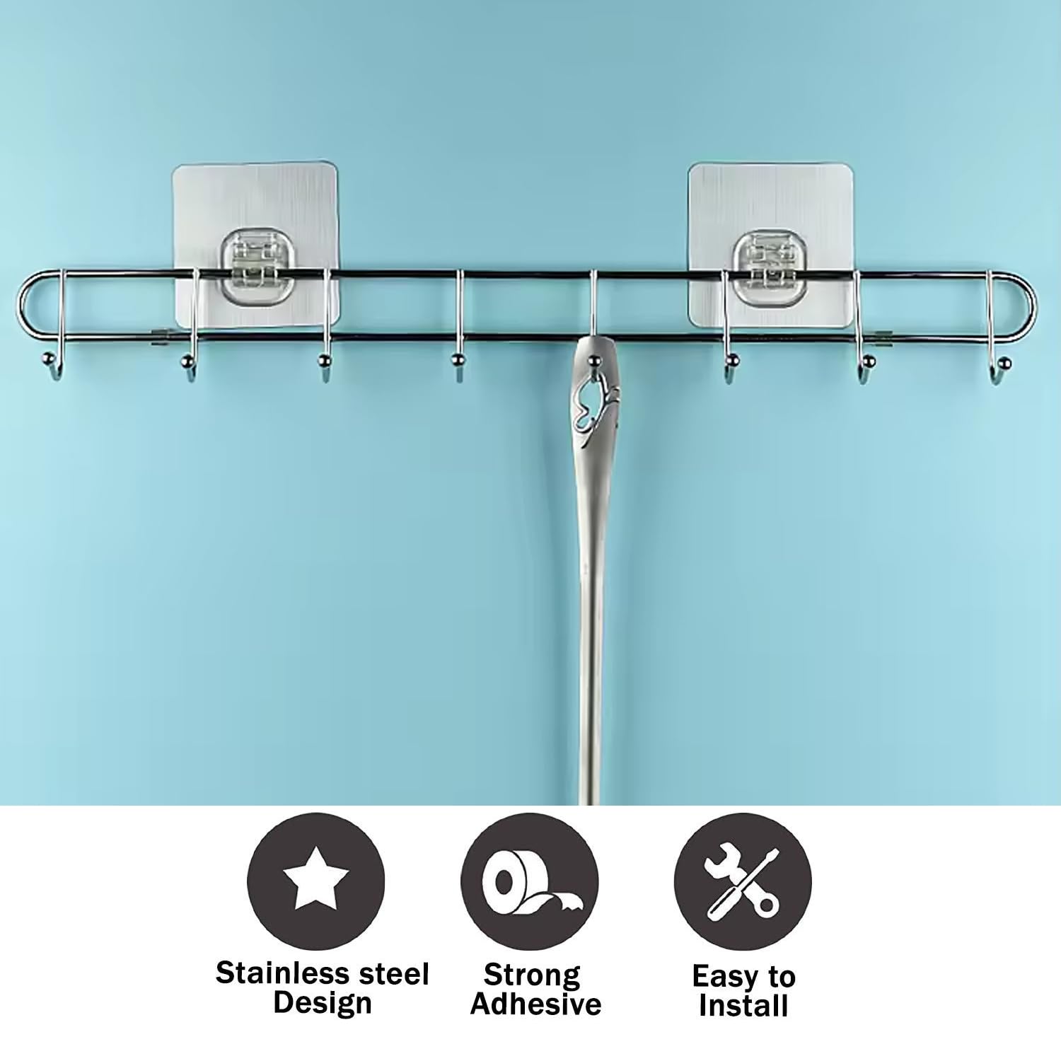 Kuber Industries wall organizer - neat kitchen with utensils