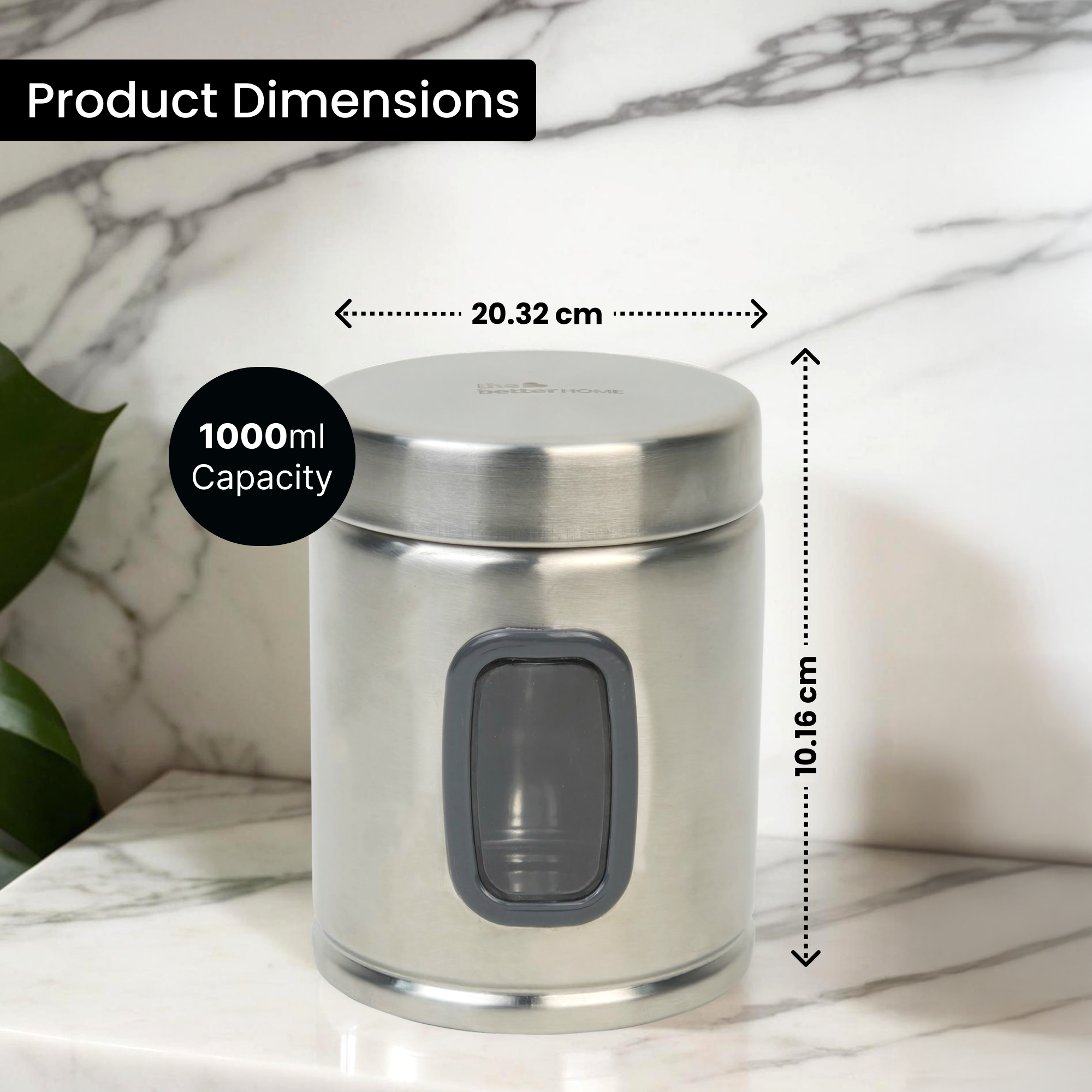 The Better Home stainless steel kitchen storage jar - versatile kitchen