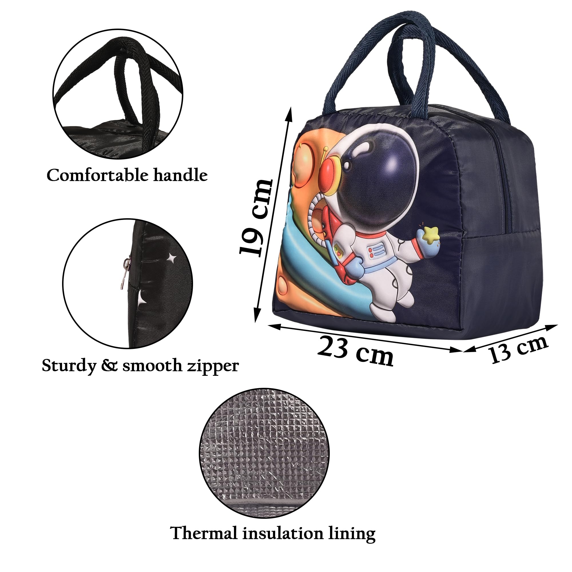 Kuber Industries lunch bag with zip - quick access for meals