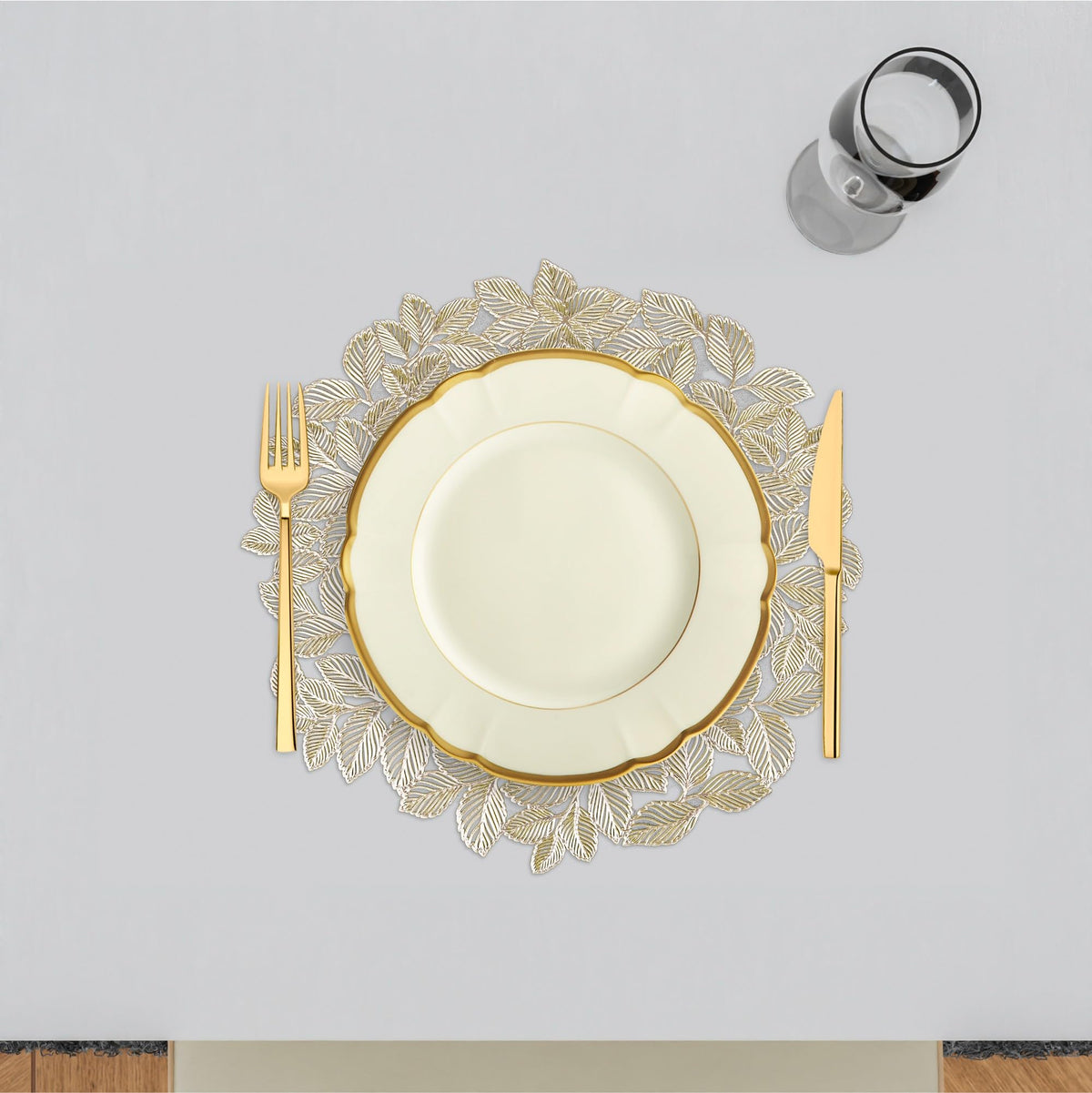 Kuber Industries Round Placemats - Beautiful protectors for tables