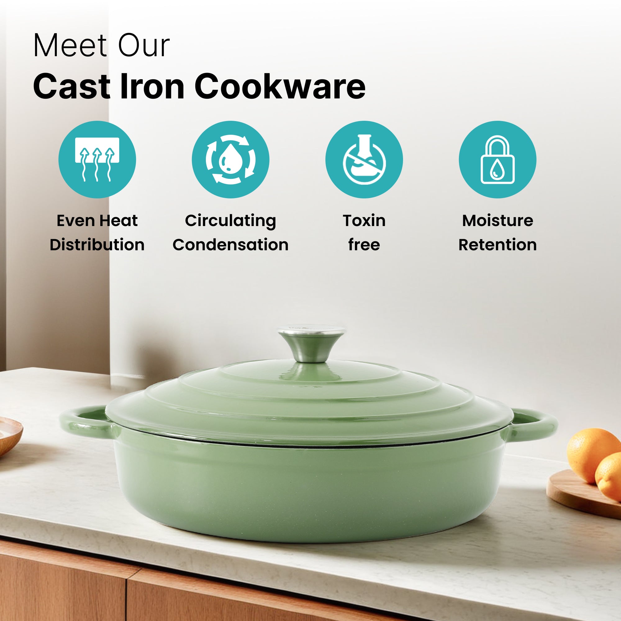 The Better Home heavy bottom pot - versatile for all stovetops
