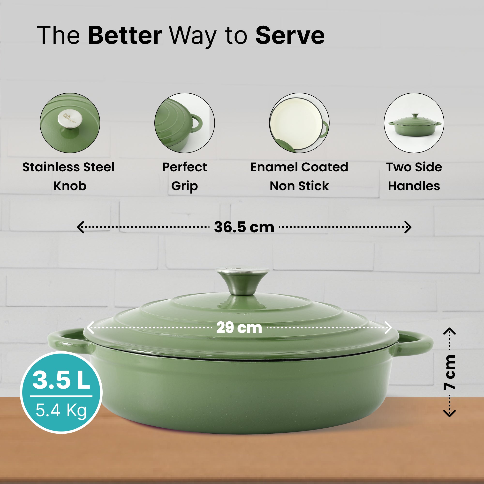 The Better Home cast iron handi pot - excellent for baking dishes