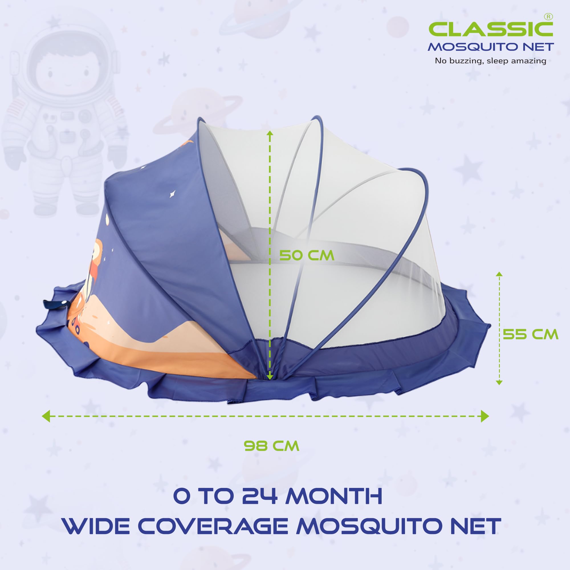 Classic Mosquito Net baby net - spacious design for infants