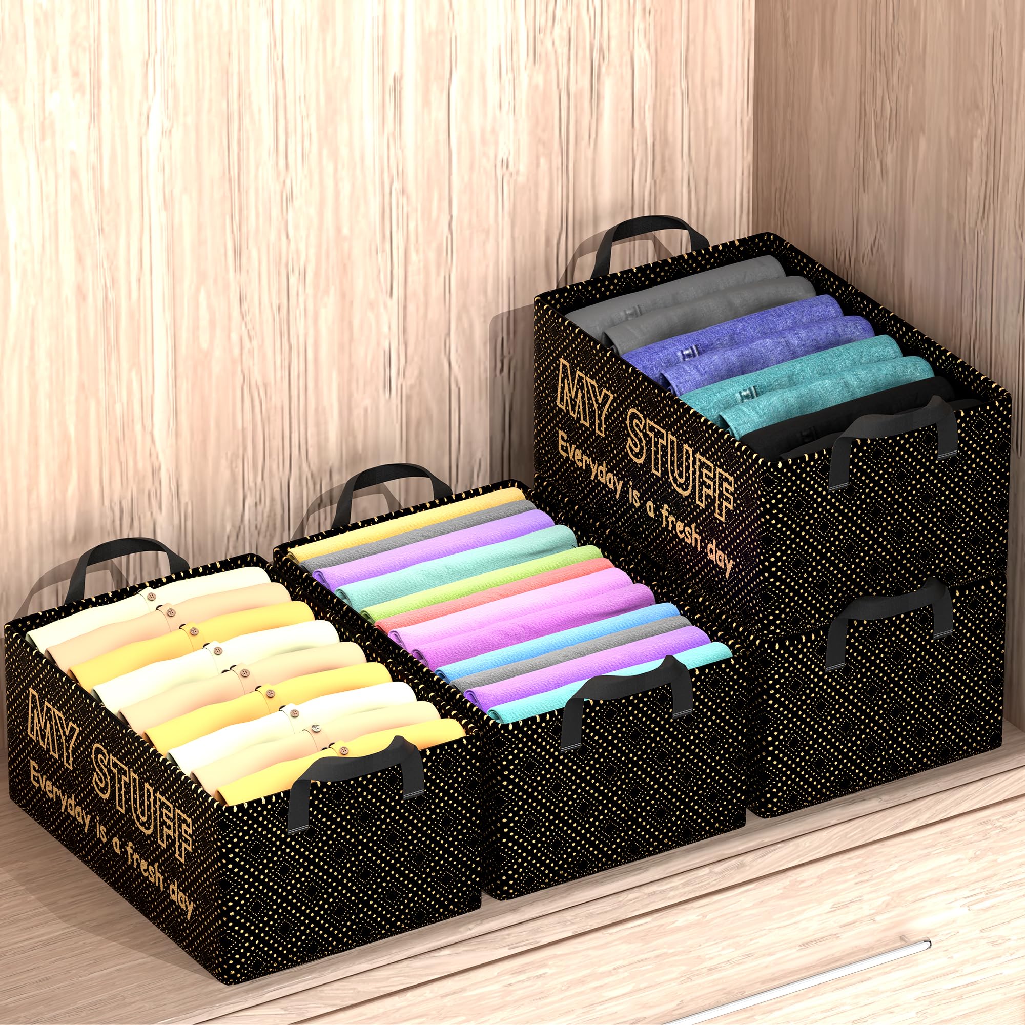 Kuber Industries black storage basket - toy storage