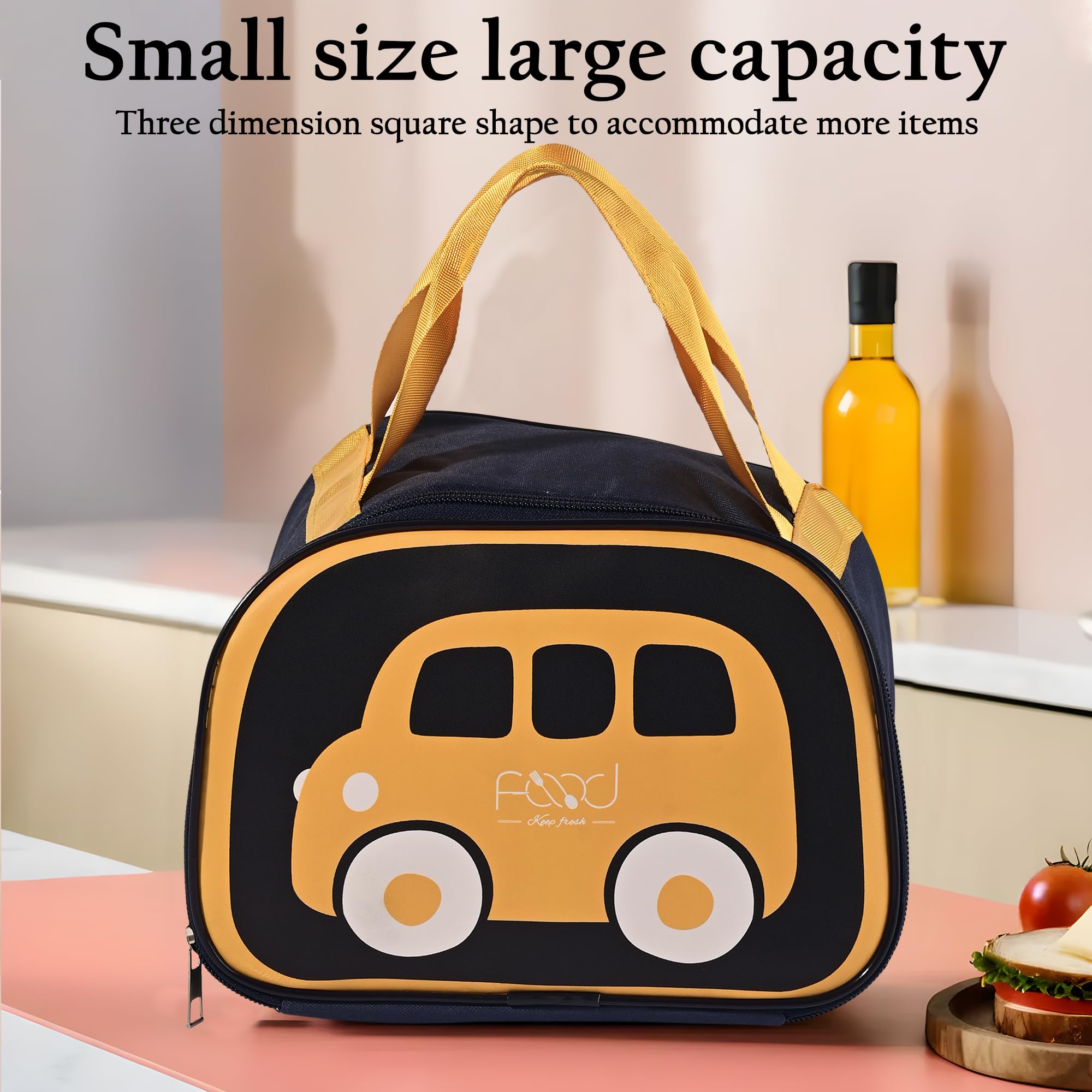 Kuber Industries car design lunch bag - everyday meals