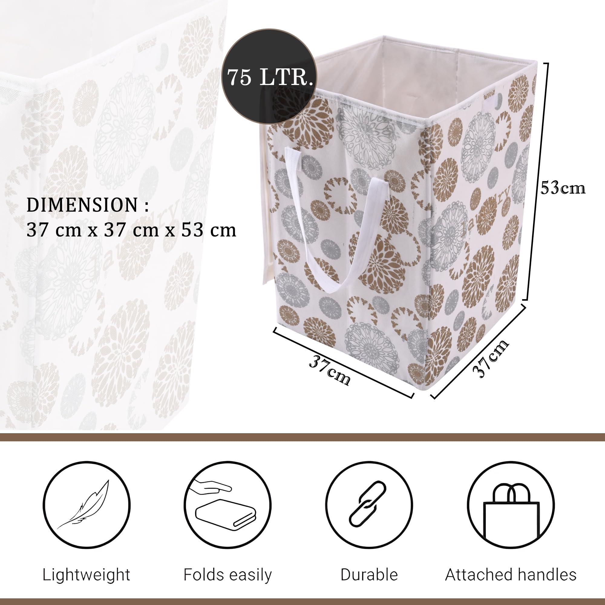 Kuber Industries clothes basket - stylish home accessory