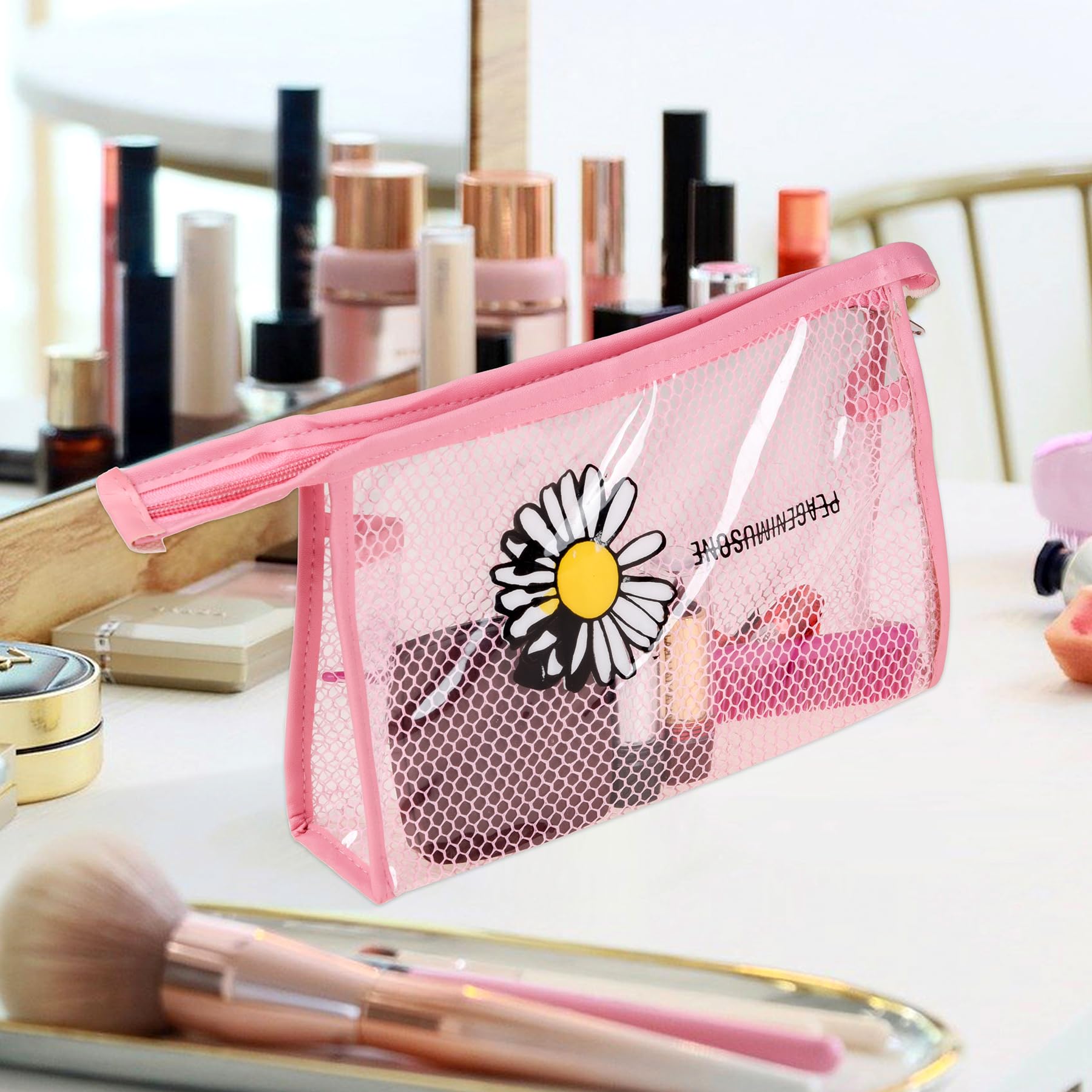 Kuber Industries pink cosmetic bag - versatile organizer
