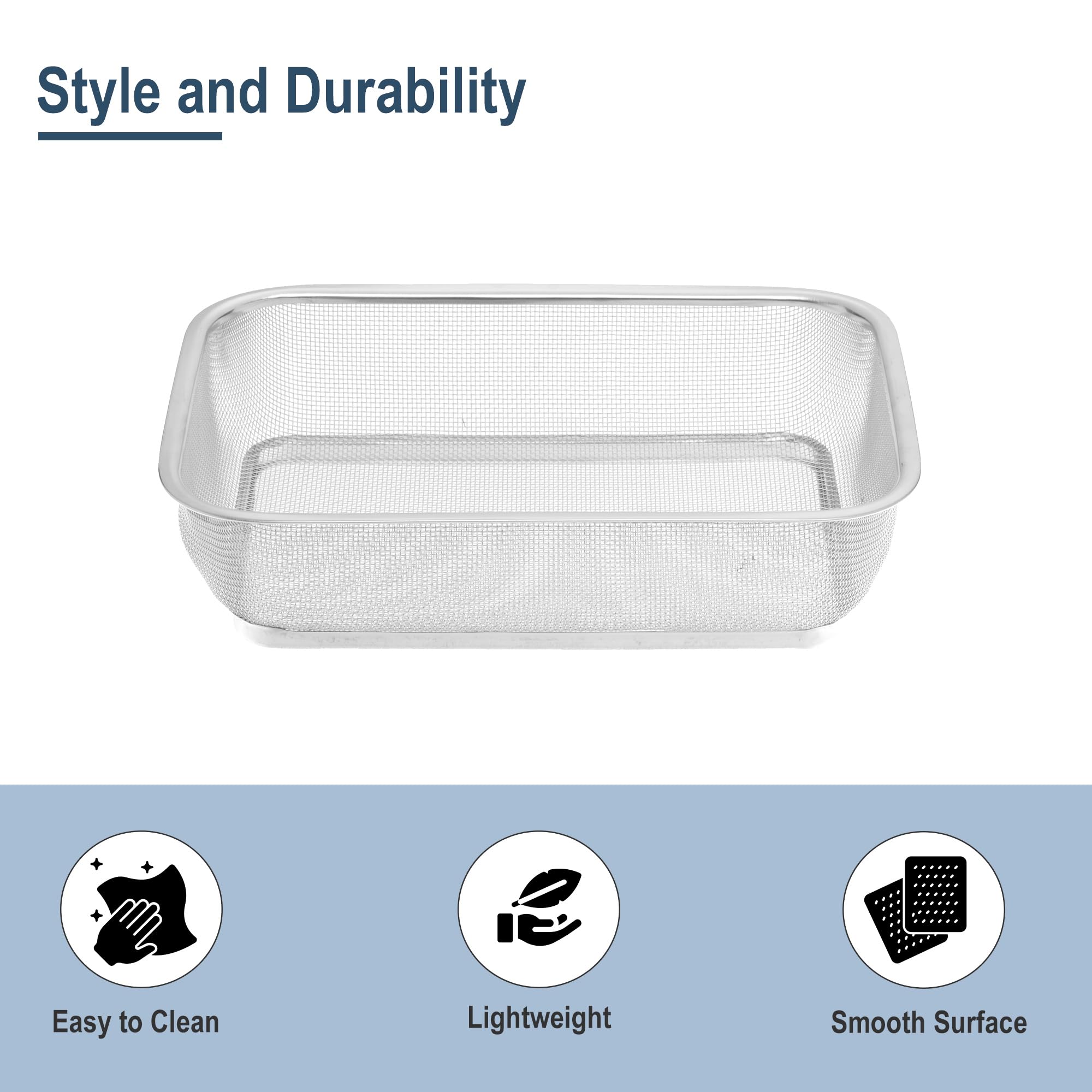 Kuber Industries silver fruit basket - bathroom storage solution