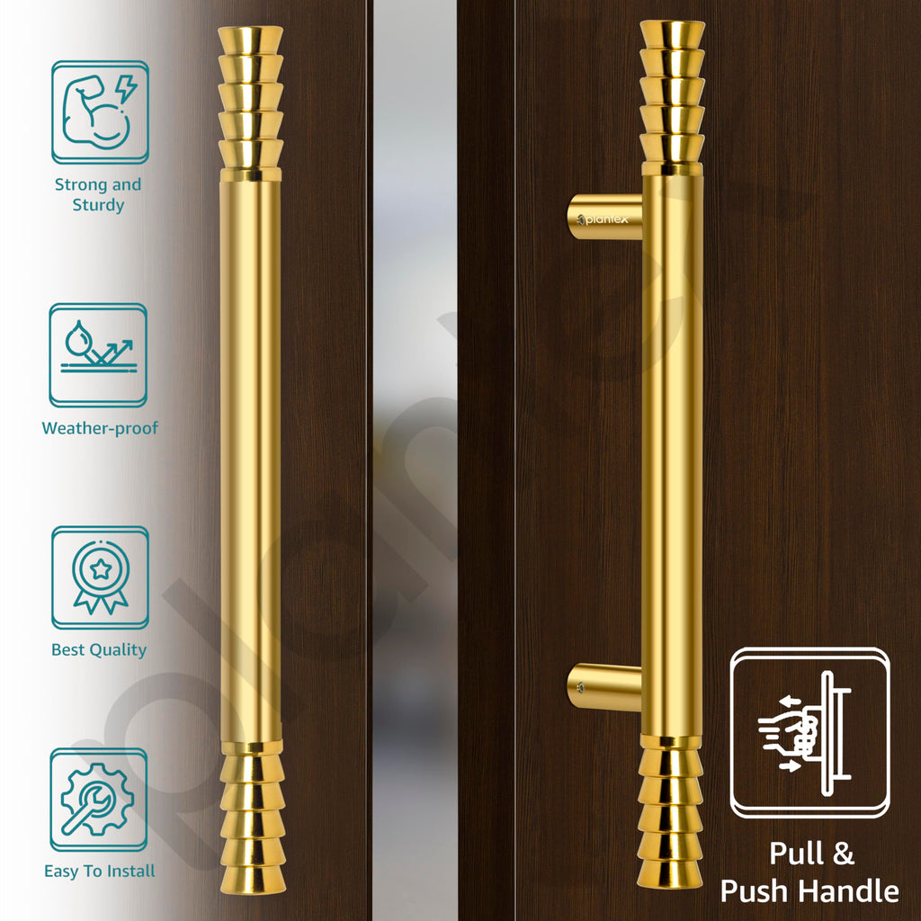 Buy Golden Lotus 14 inches Main Door Handle - Gold – GlobalBees Shop