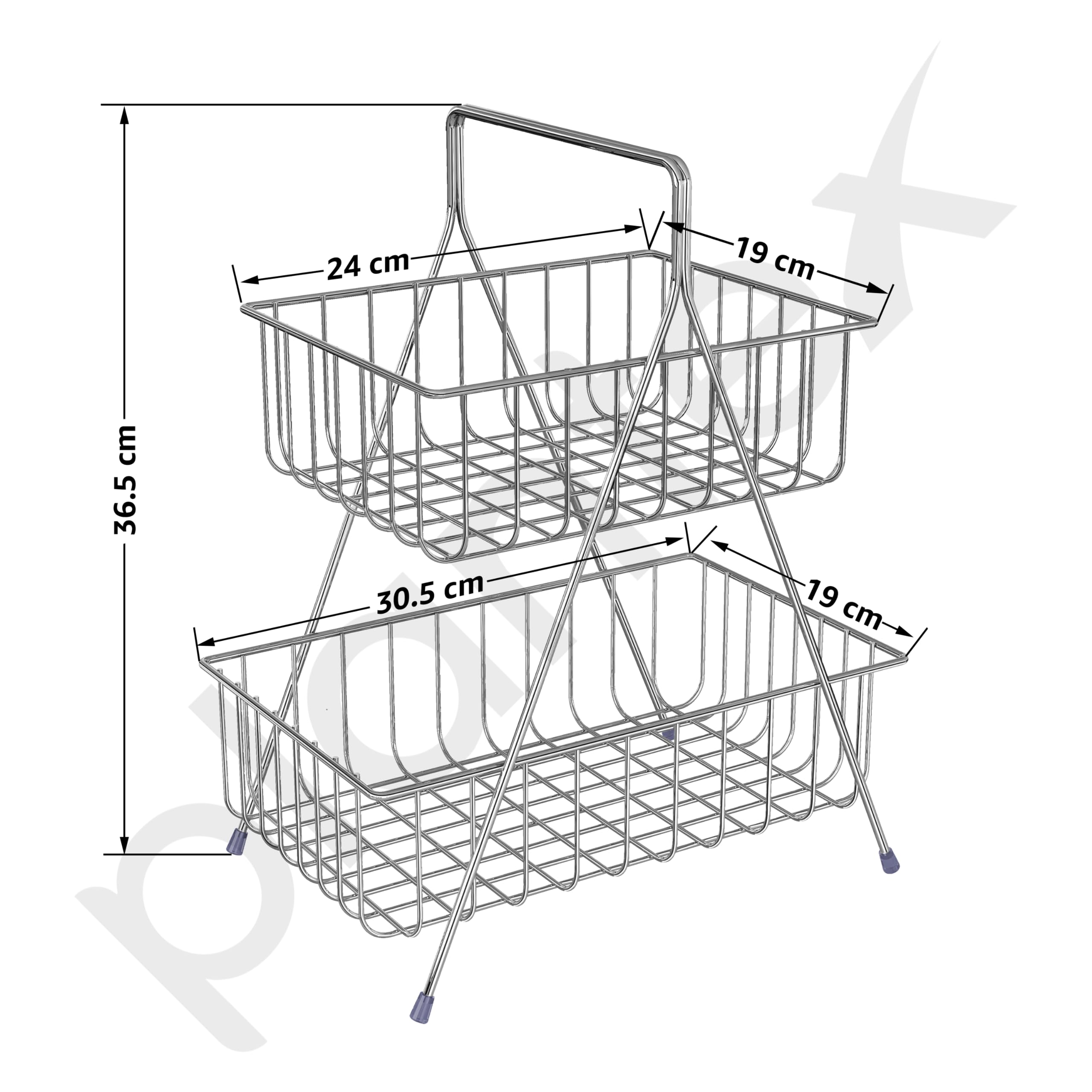Plantex Heavy-Duty Fruit Basket - Office Supply Organizer