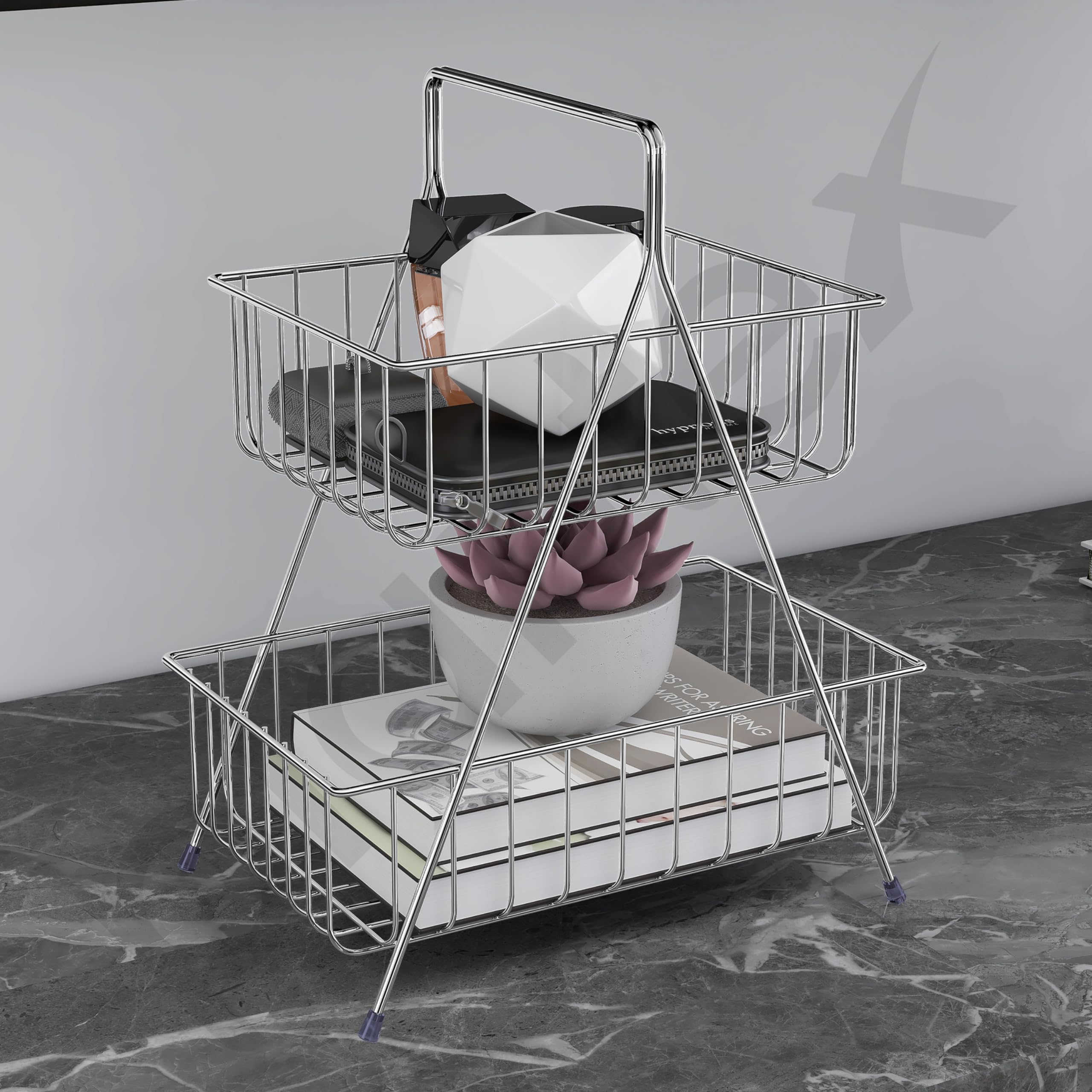 Plantex Steel Fruit Basket - Kitchen Organization