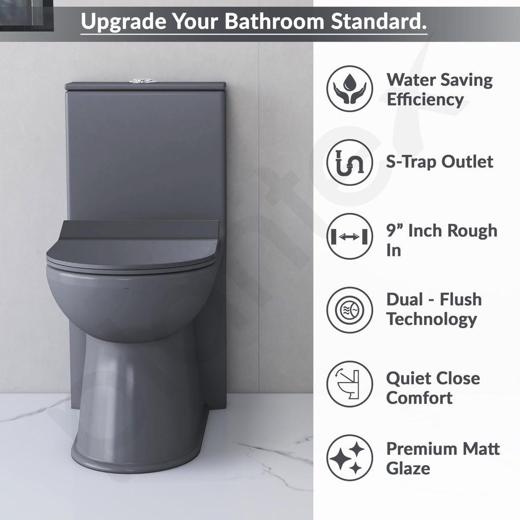 Plantex Ceramic One-Piece Commode with Counter-Top Basin for ...