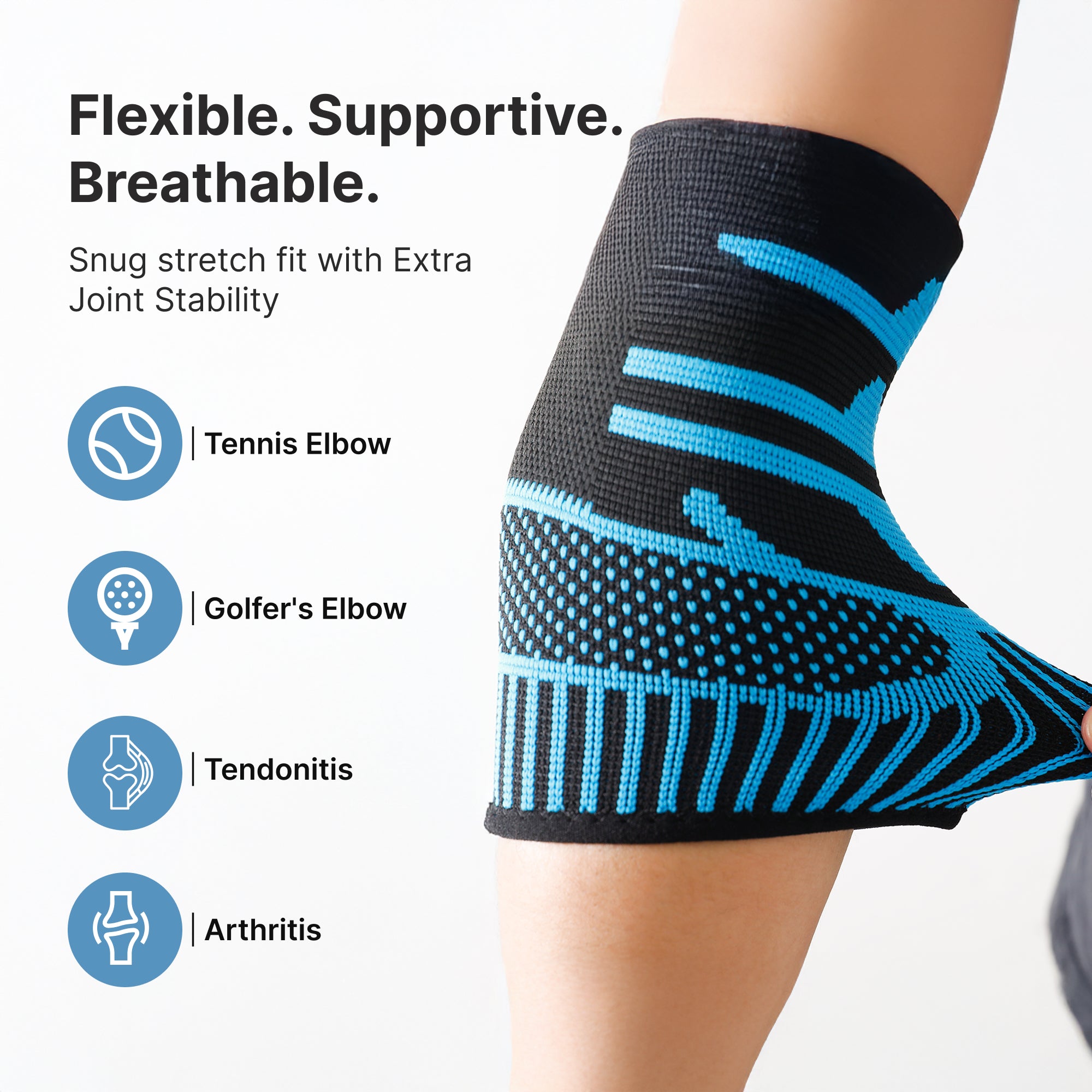 Strauss elbow support wraps - everyday fitness wear