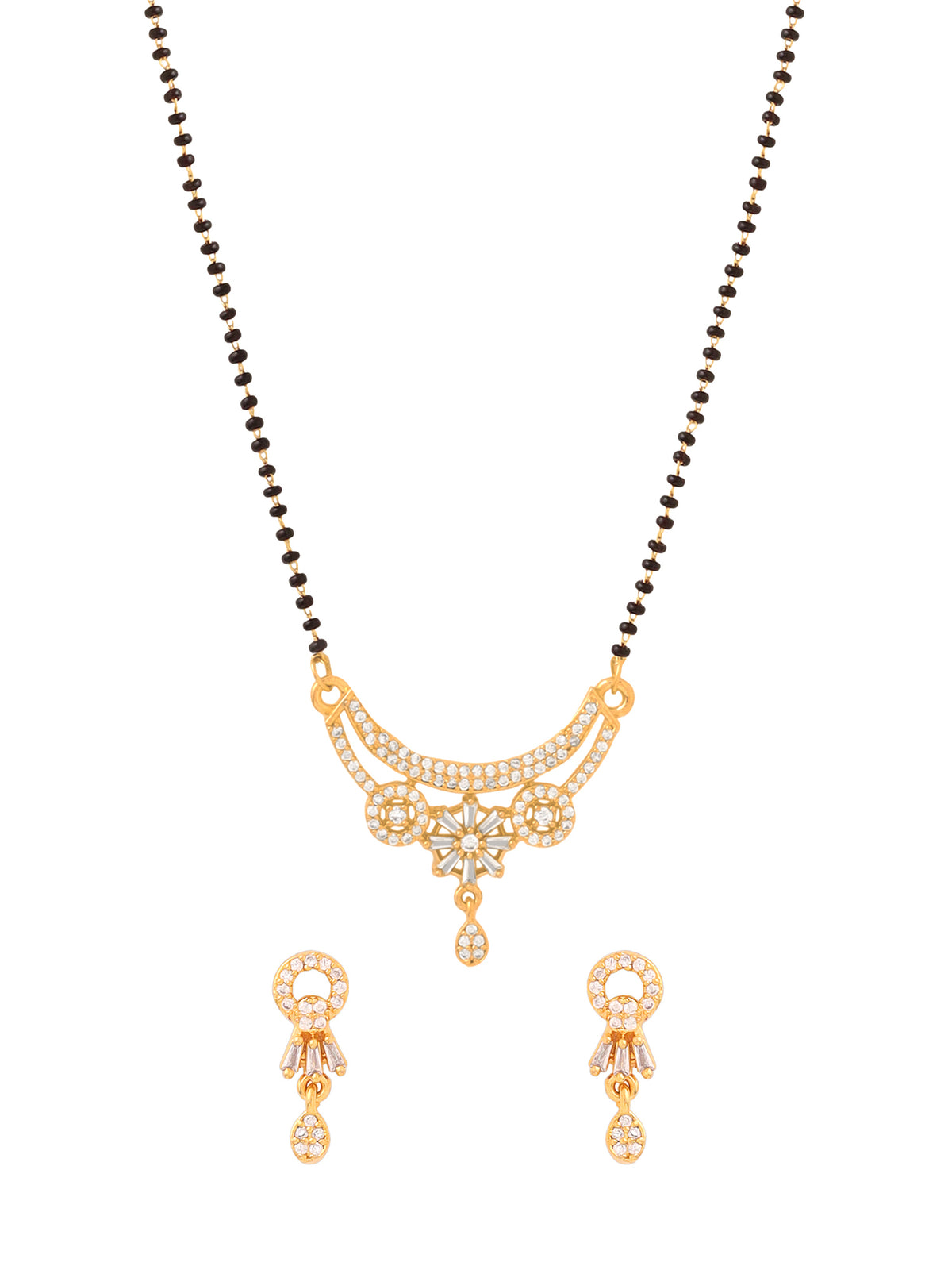 Yellow Chimes Women's Jewelry Set - Dazzling engagement wear