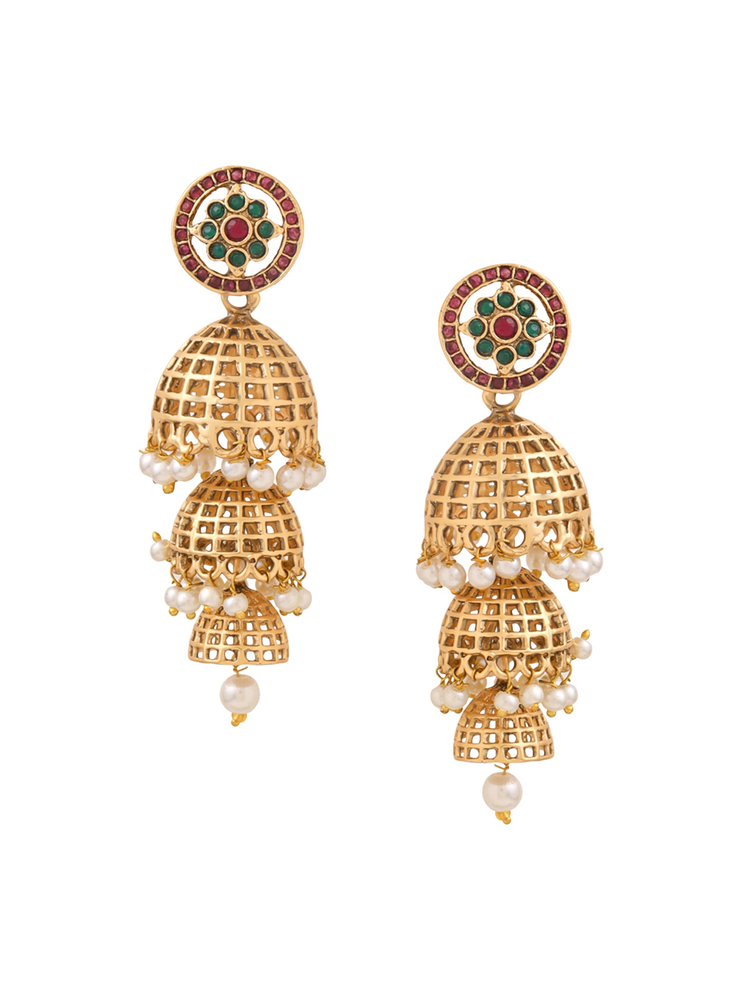 Yellow Chimes Elegant Jhumkas - A must-have in your collection