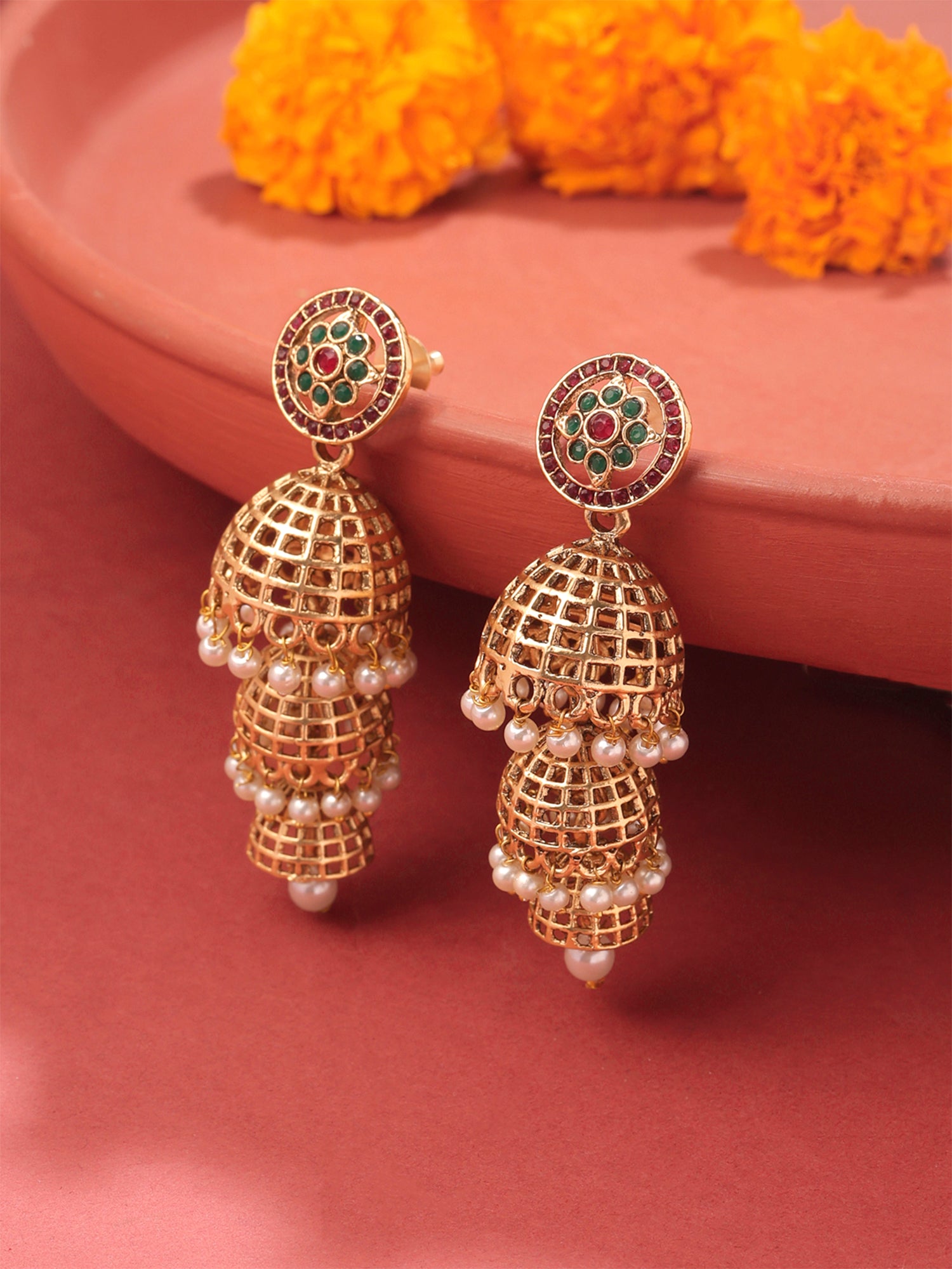 Yellow Chimes Long Jhumka Earrings - Stylish and comfortable