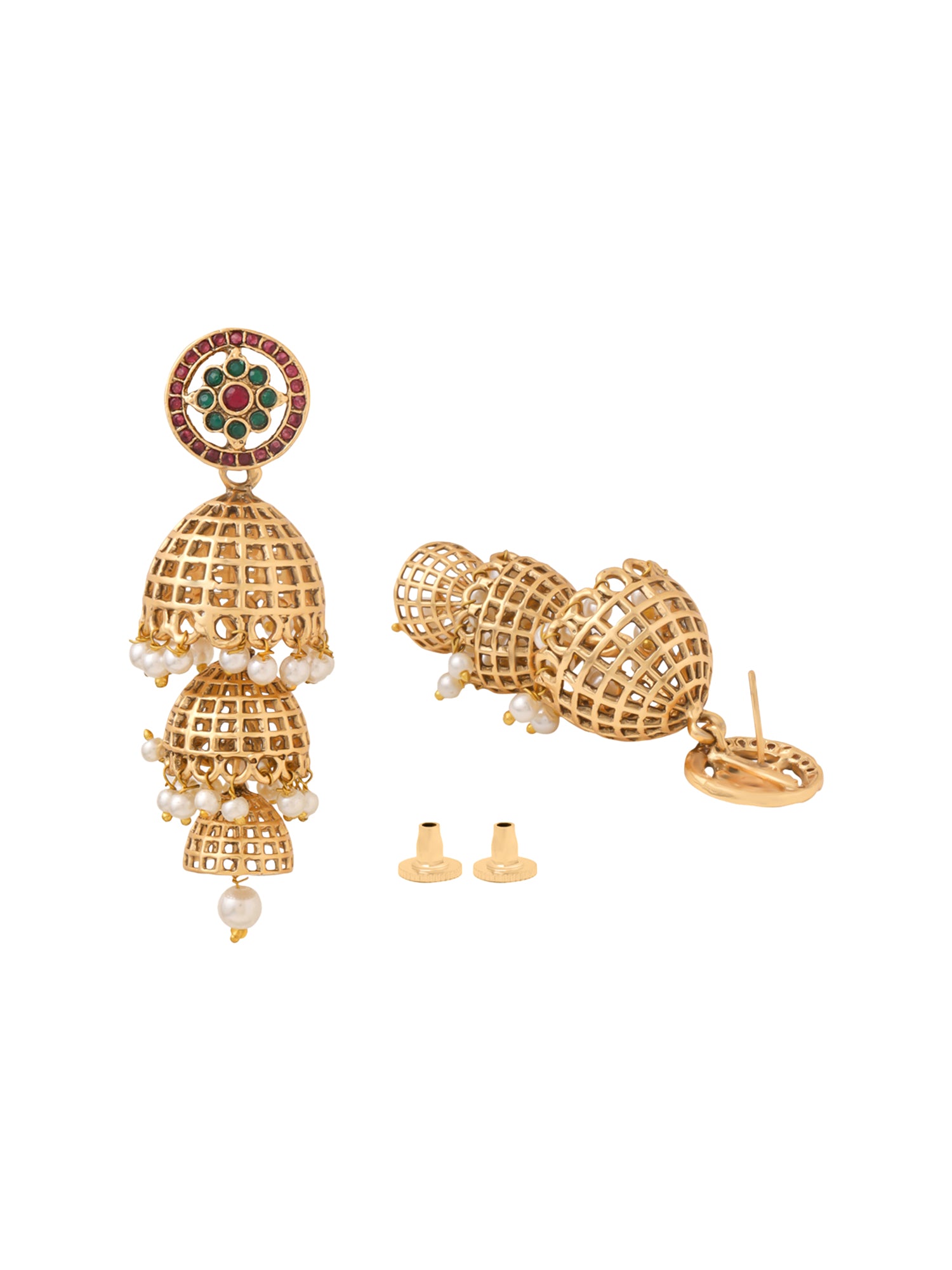 Yellow Chimes Jhumka Earrings - Perfect for special occasions
